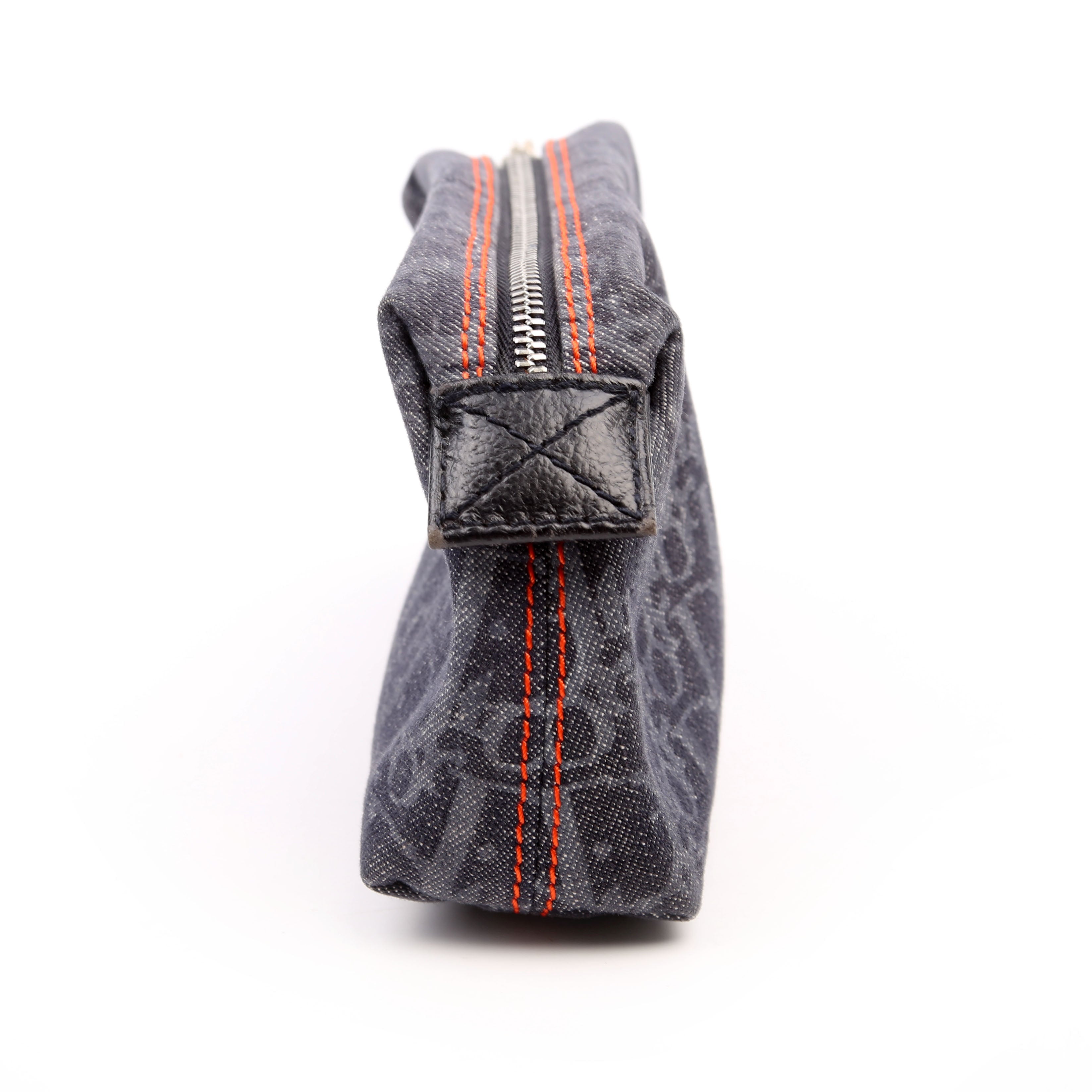 Flight Trotter Cosmetic Pouch Denim Monogram Blue