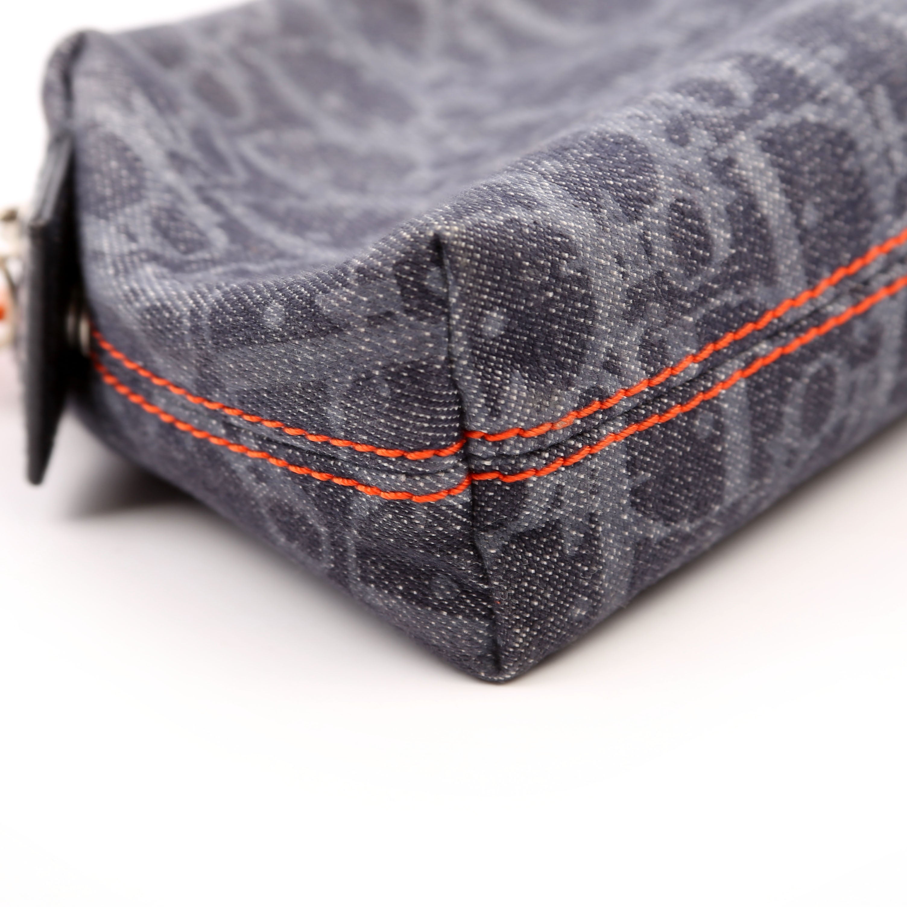 Flight Trotter Cosmetic Pouch Denim Monogram Blue