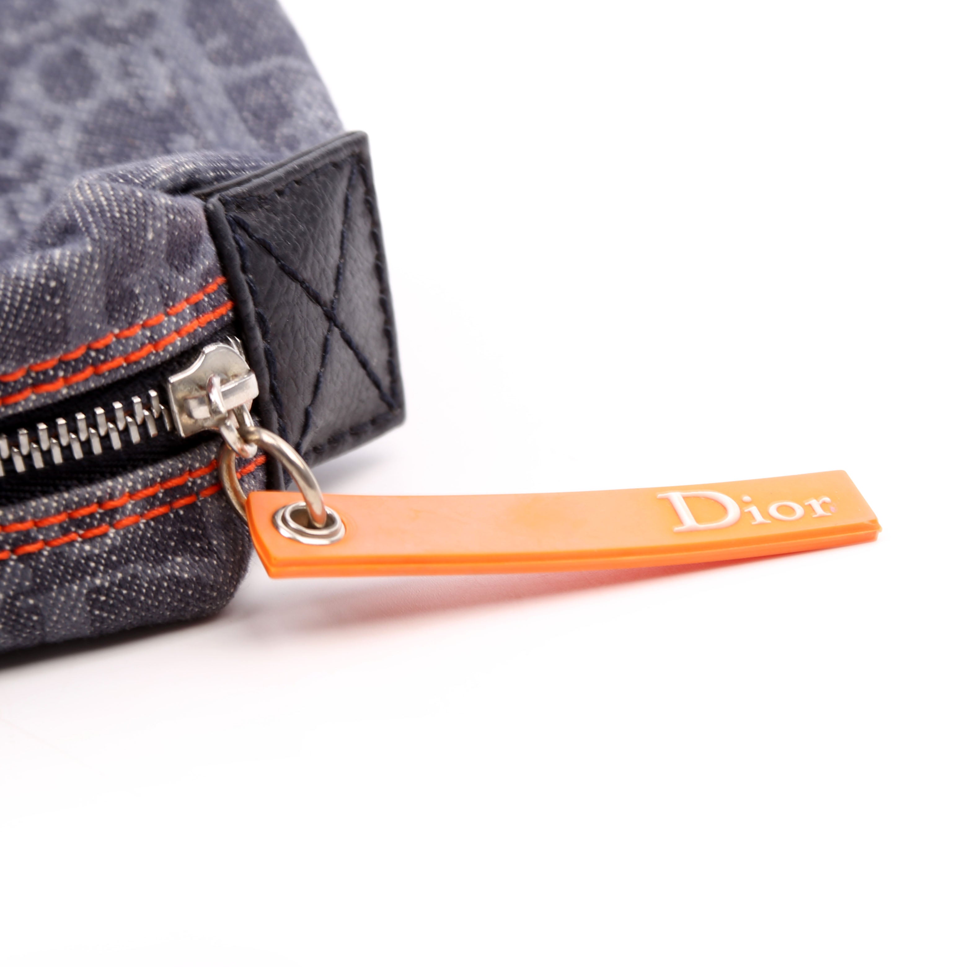 Flight Trotter Cosmetic Pouch Denim Monogram Blue
