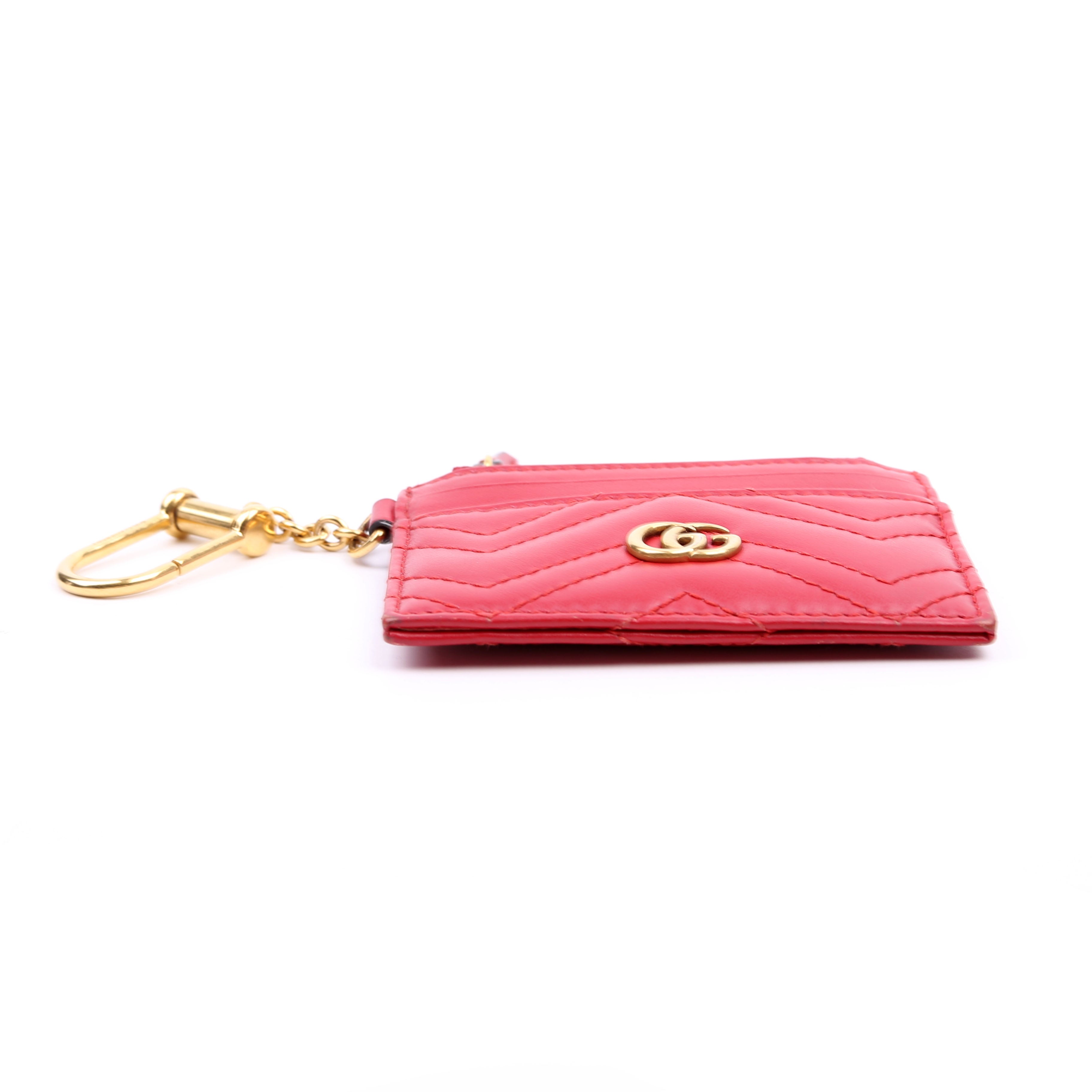 627064 Marmont Keychain Wallet Red