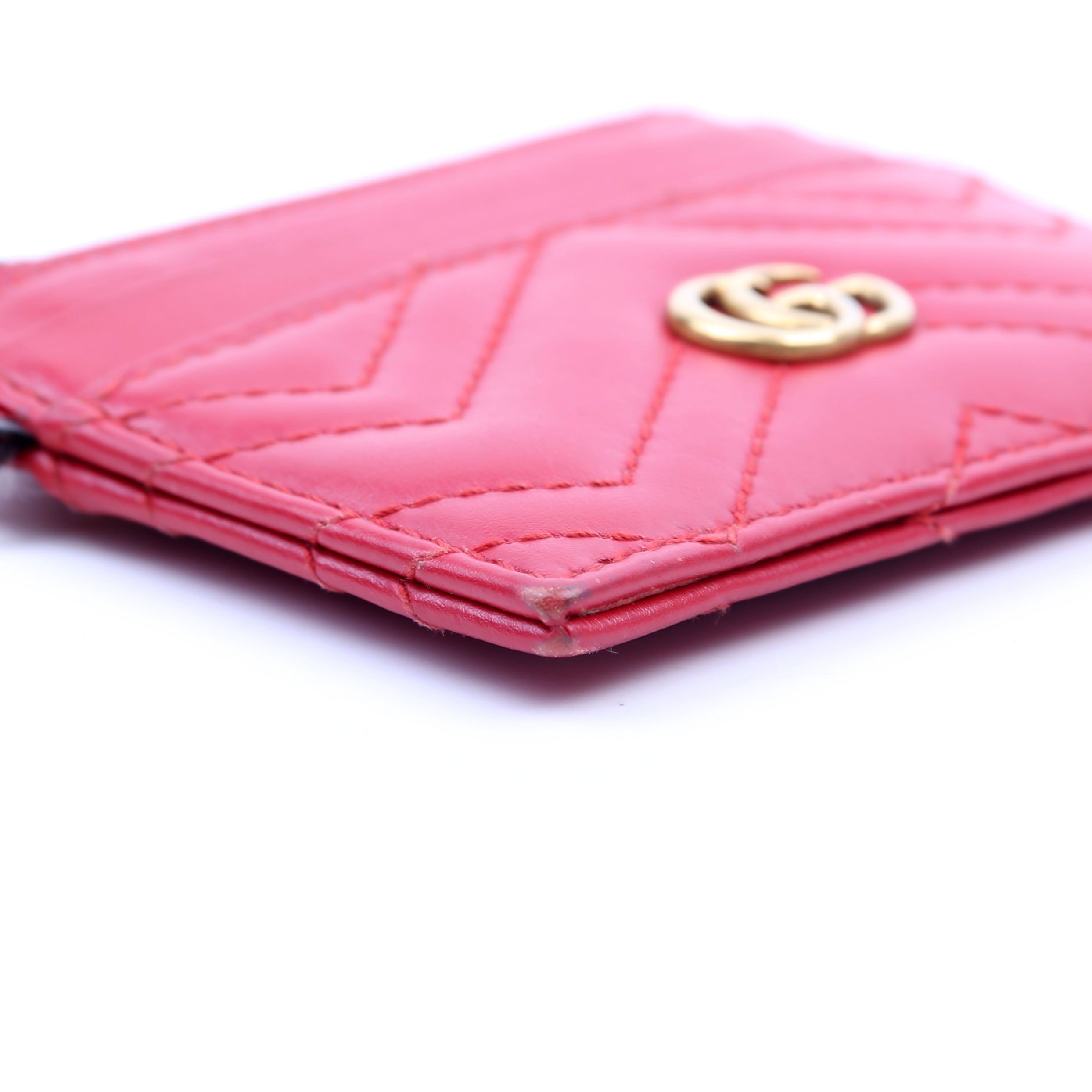 627064 Marmont Keychain Wallet Red