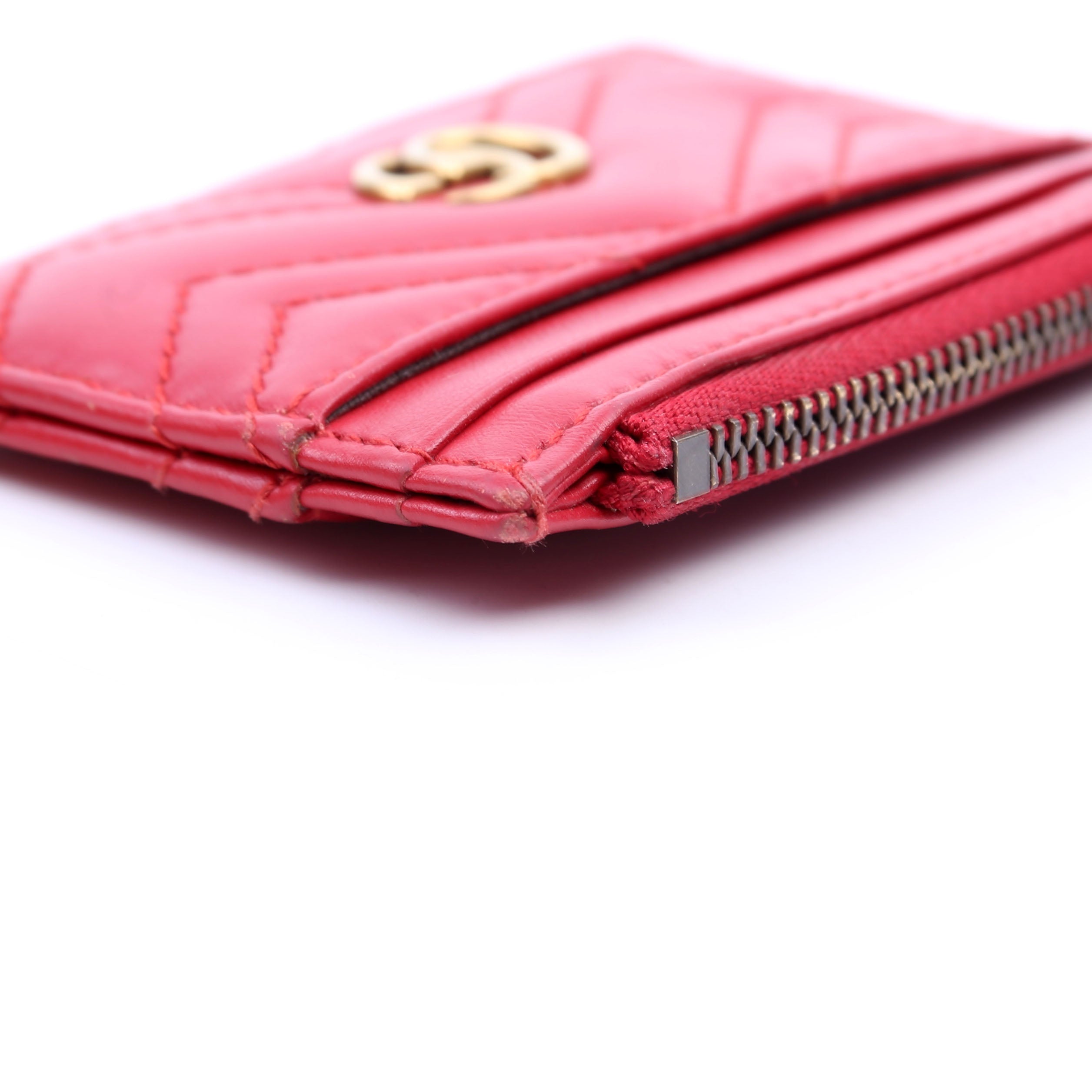627064 Marmont Keychain Wallet Red