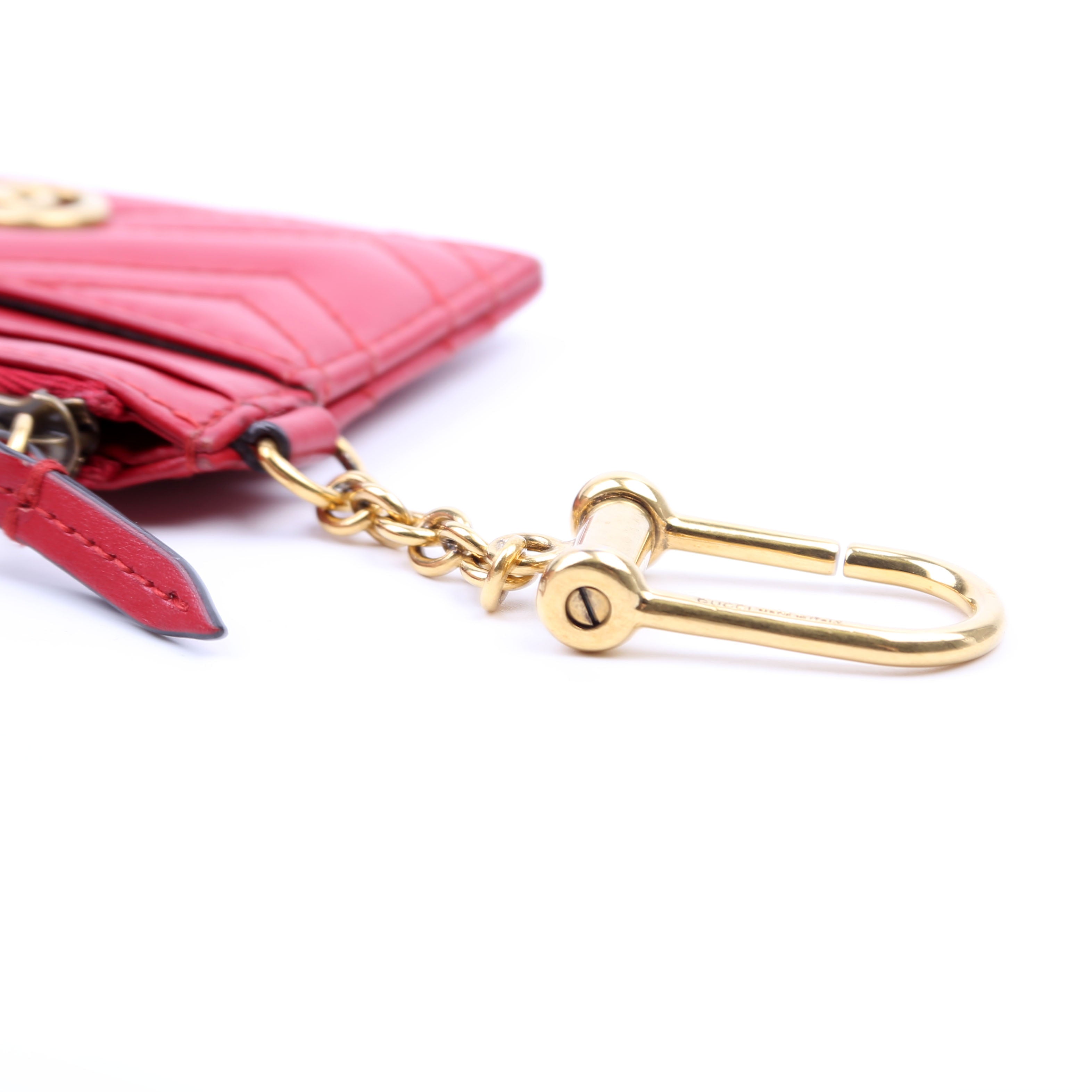 627064 Marmont Keychain Wallet Red
