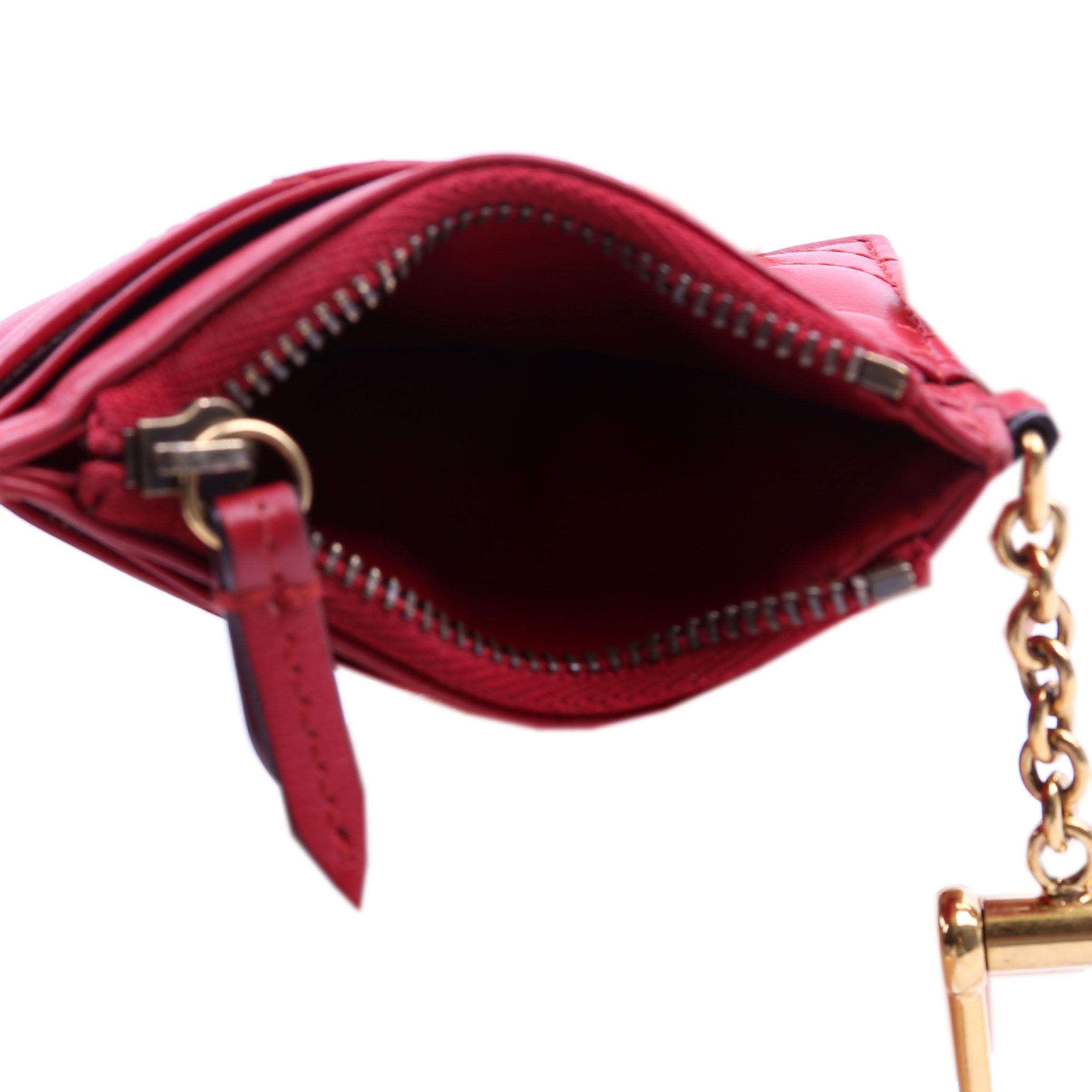 627064 Marmont Keychain Wallet Red