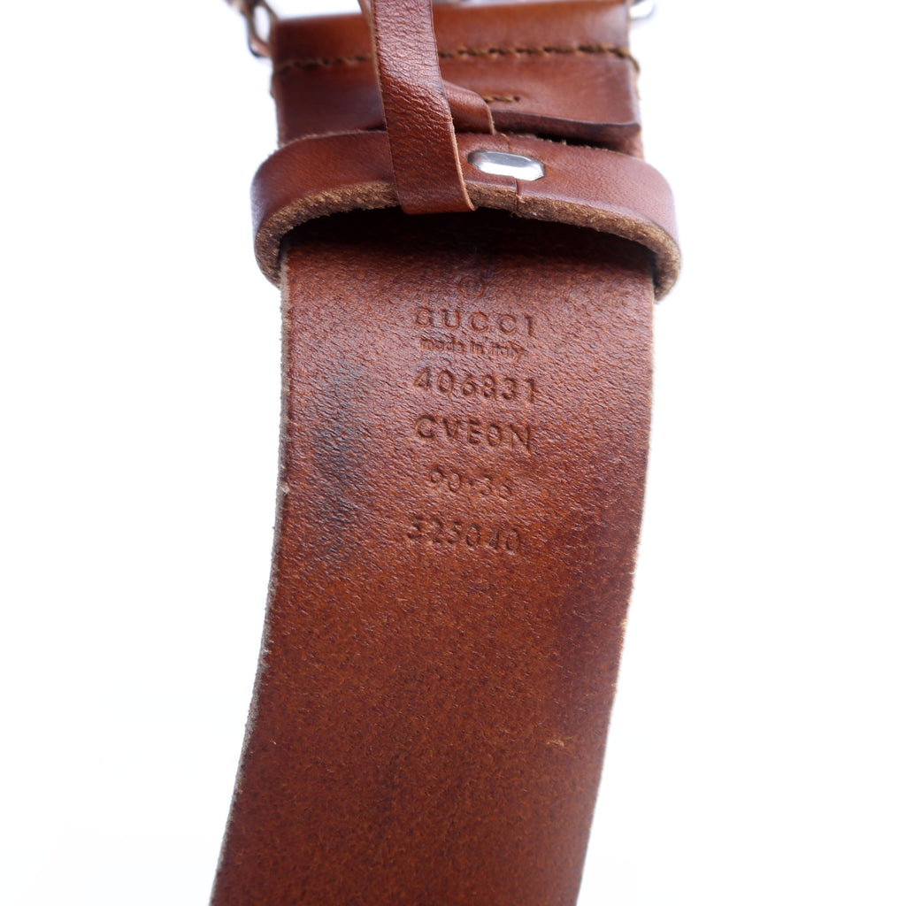 406831 GG Marmont Belt Size 90/36 Brown