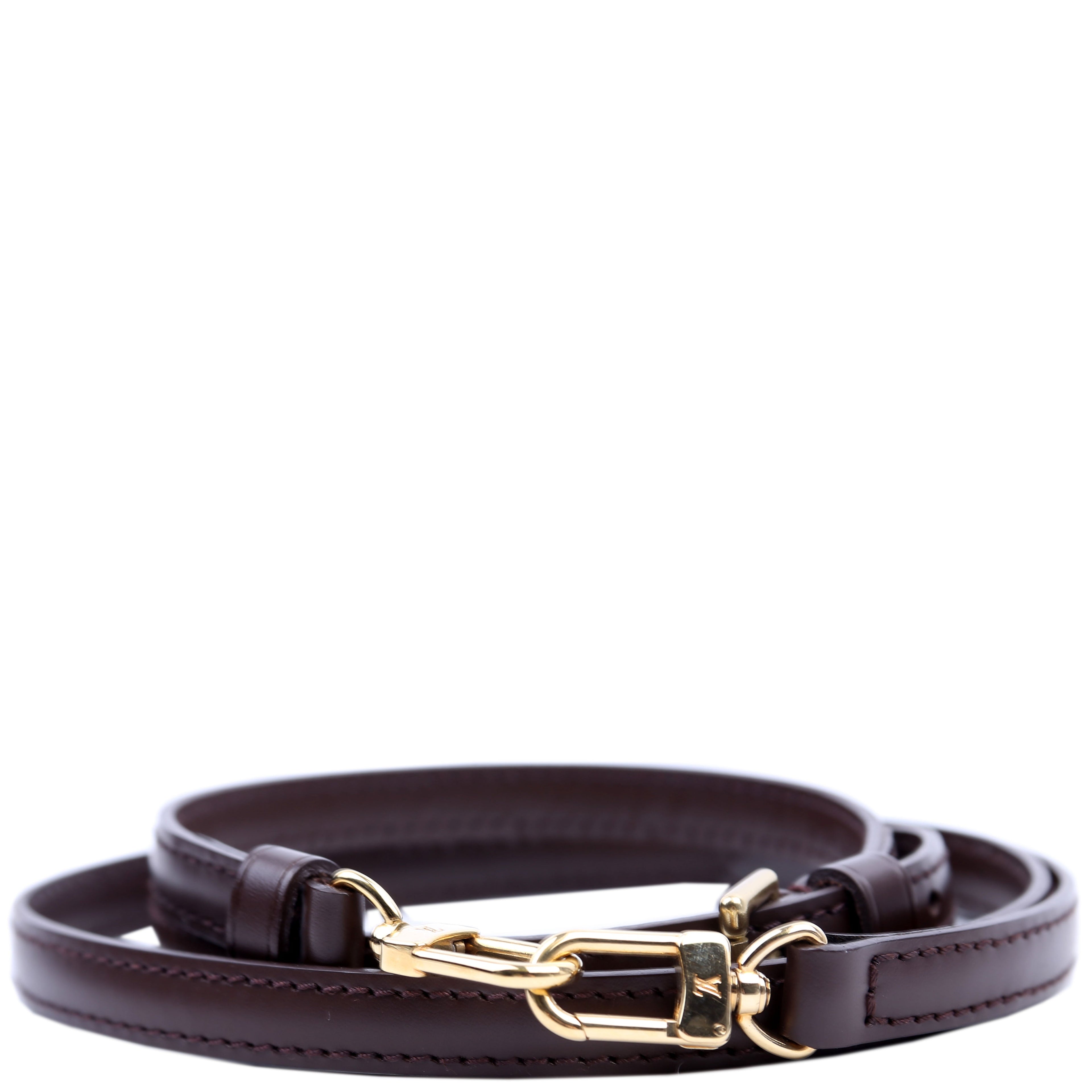 Leather Shoulder Strap Brown