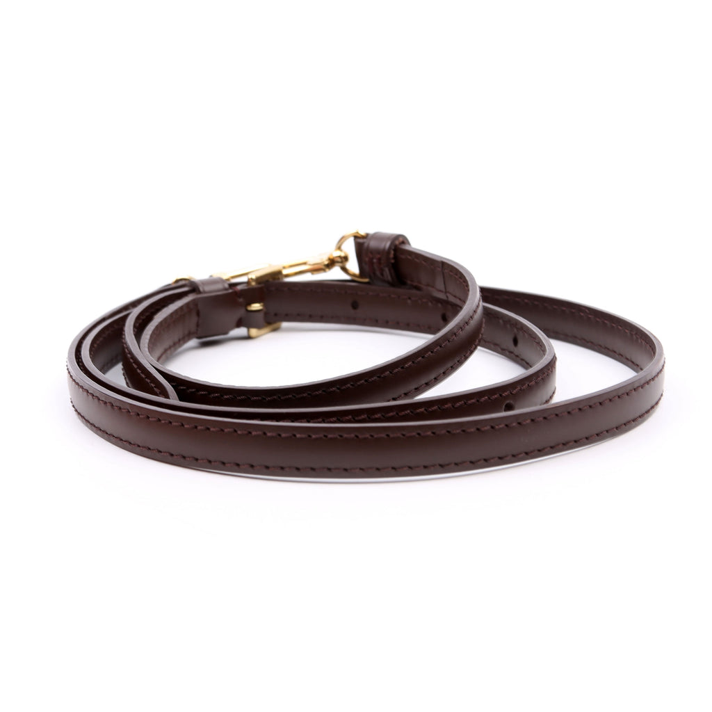 Leather Shoulder Strap Brown