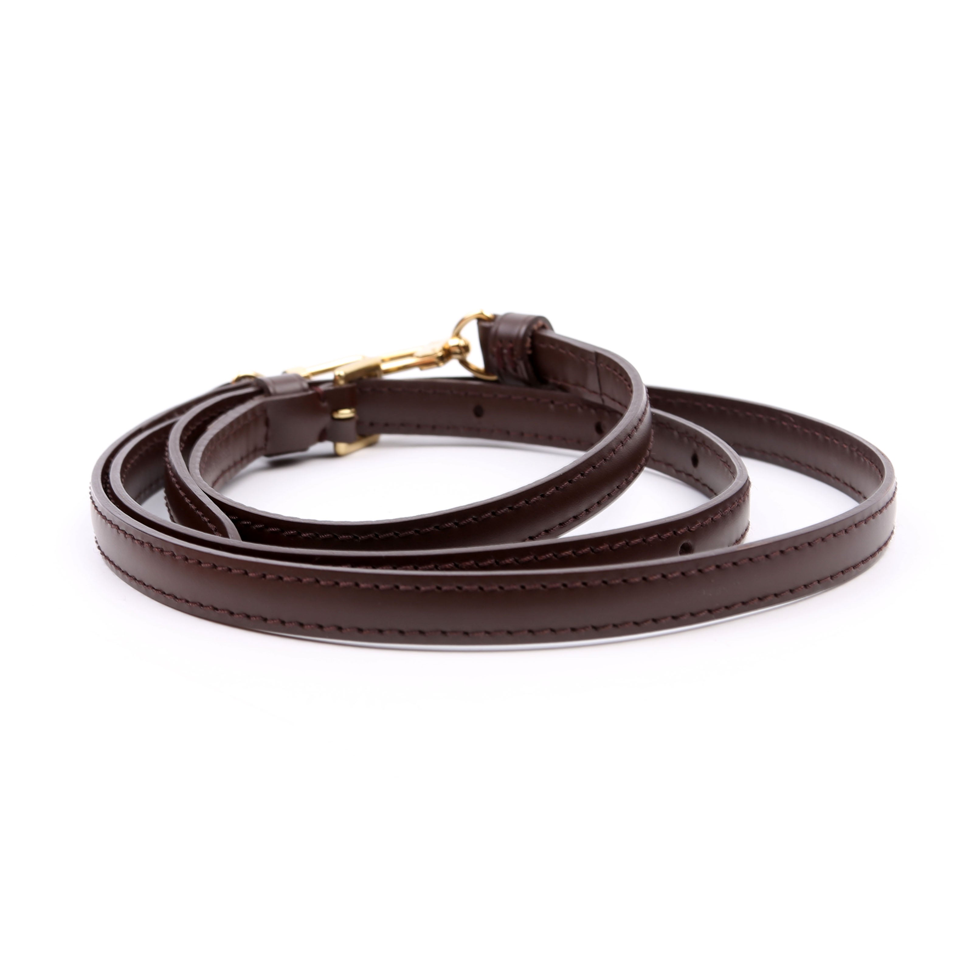 Leather Shoulder Strap Brown