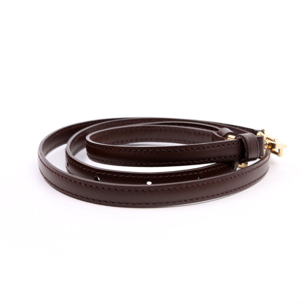 Leather Shoulder Strap Brown