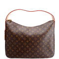 Slouchy MM Monogram Brown/Red