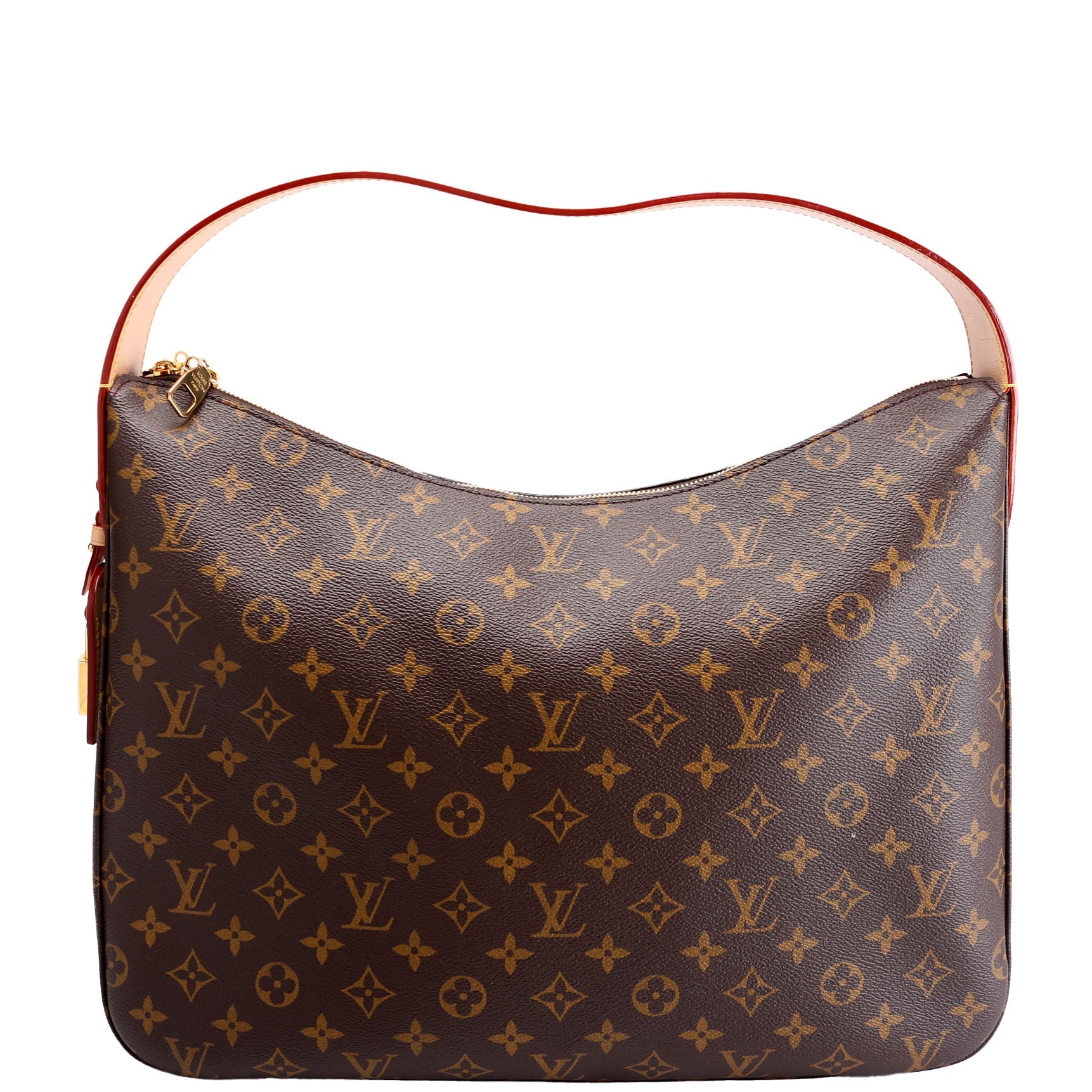 Slouchy MM Monogram Brown/Red