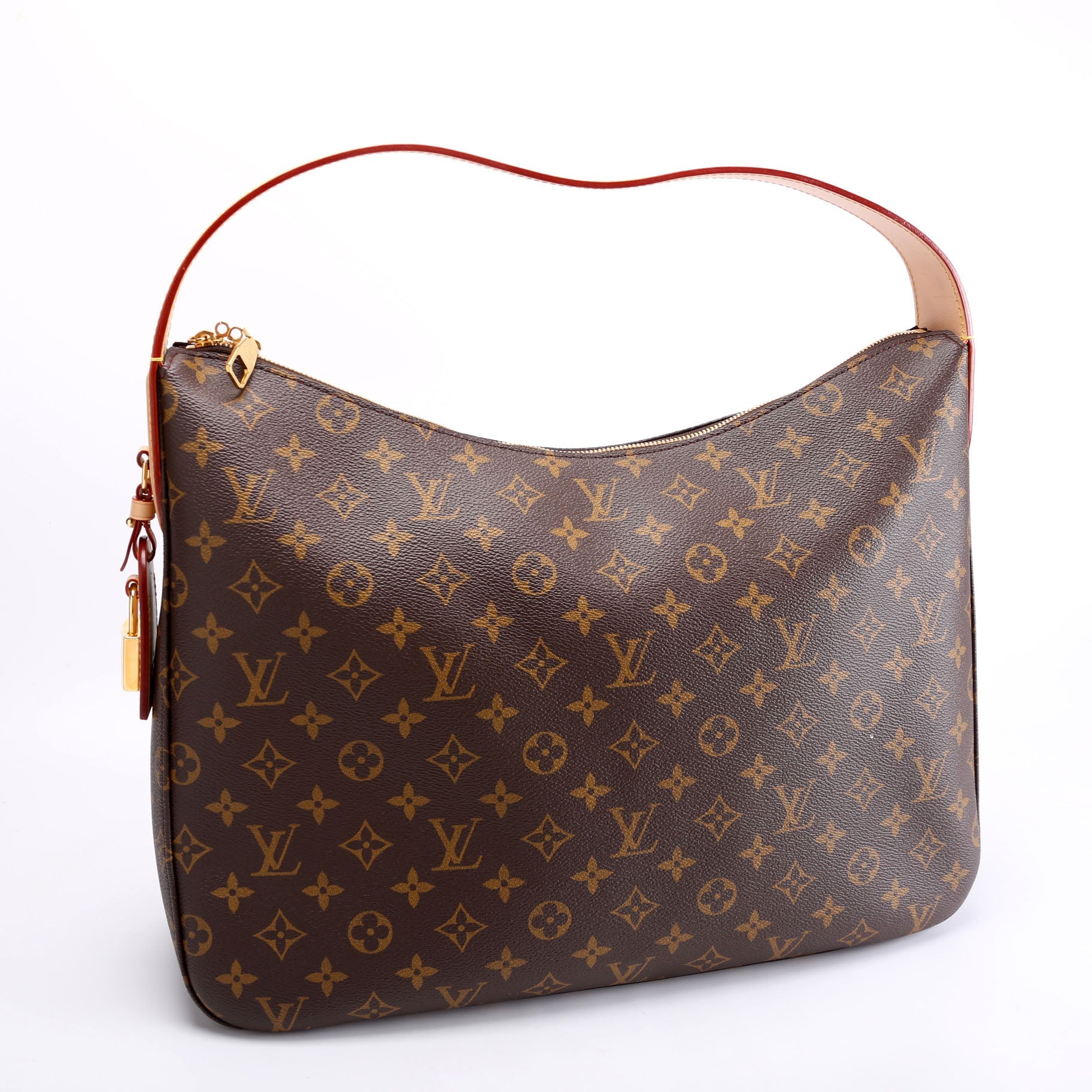 Slouchy MM Monogram Brown/Red
