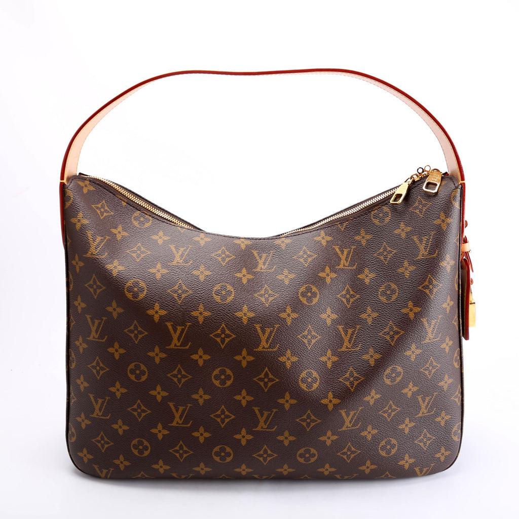 Slouchy MM Monogram Brown/Red