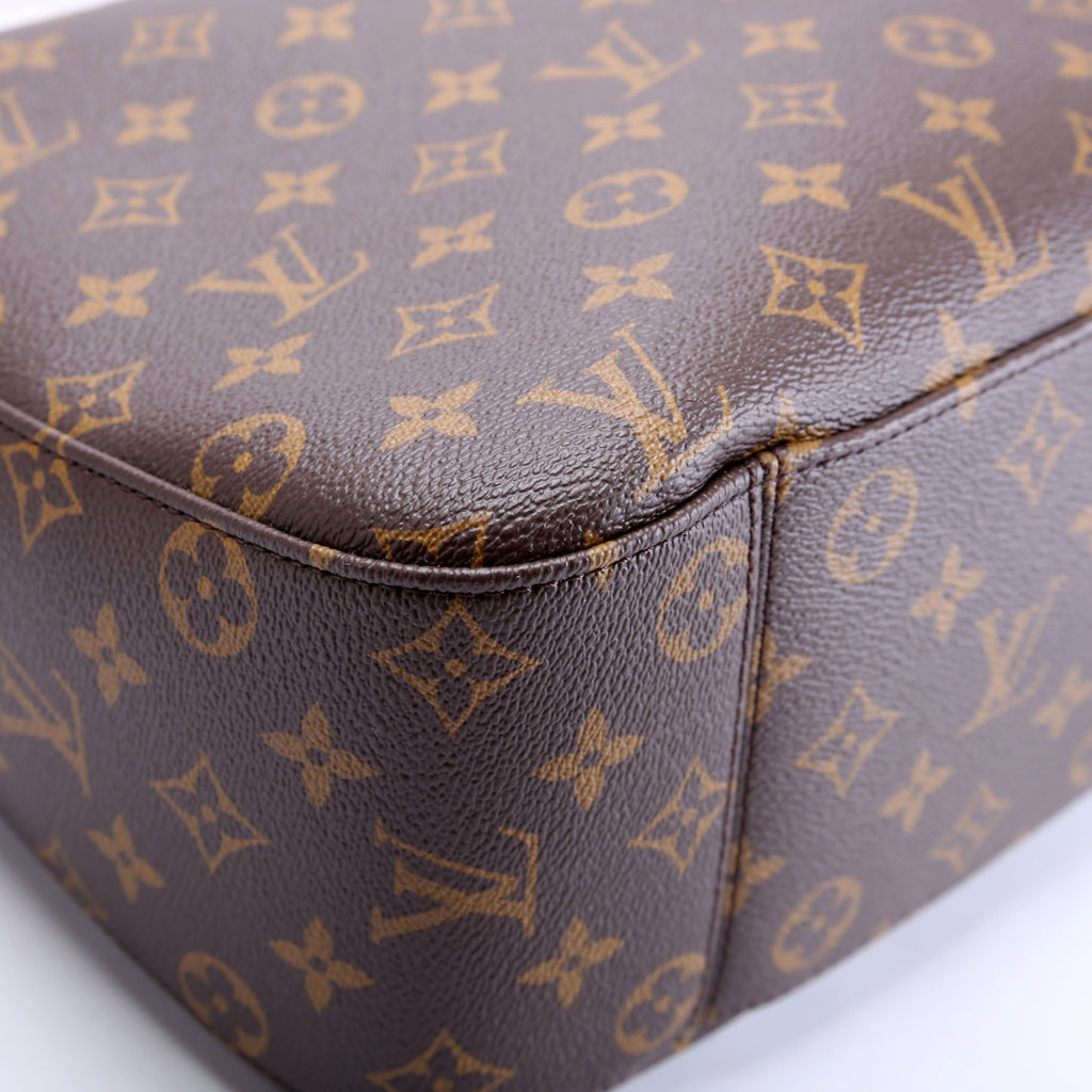 Slouchy MM Monogram Brown/Red