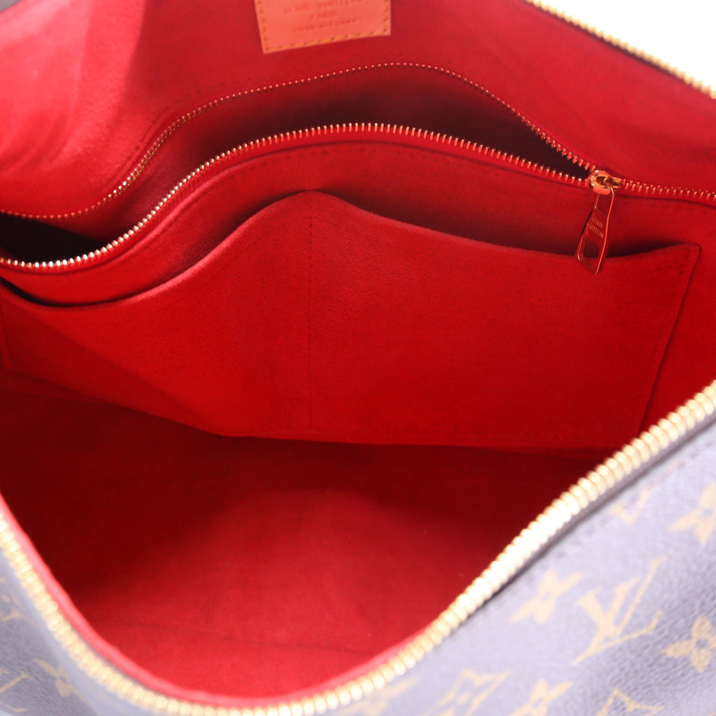 Slouchy MM Monogram Brown/Red
