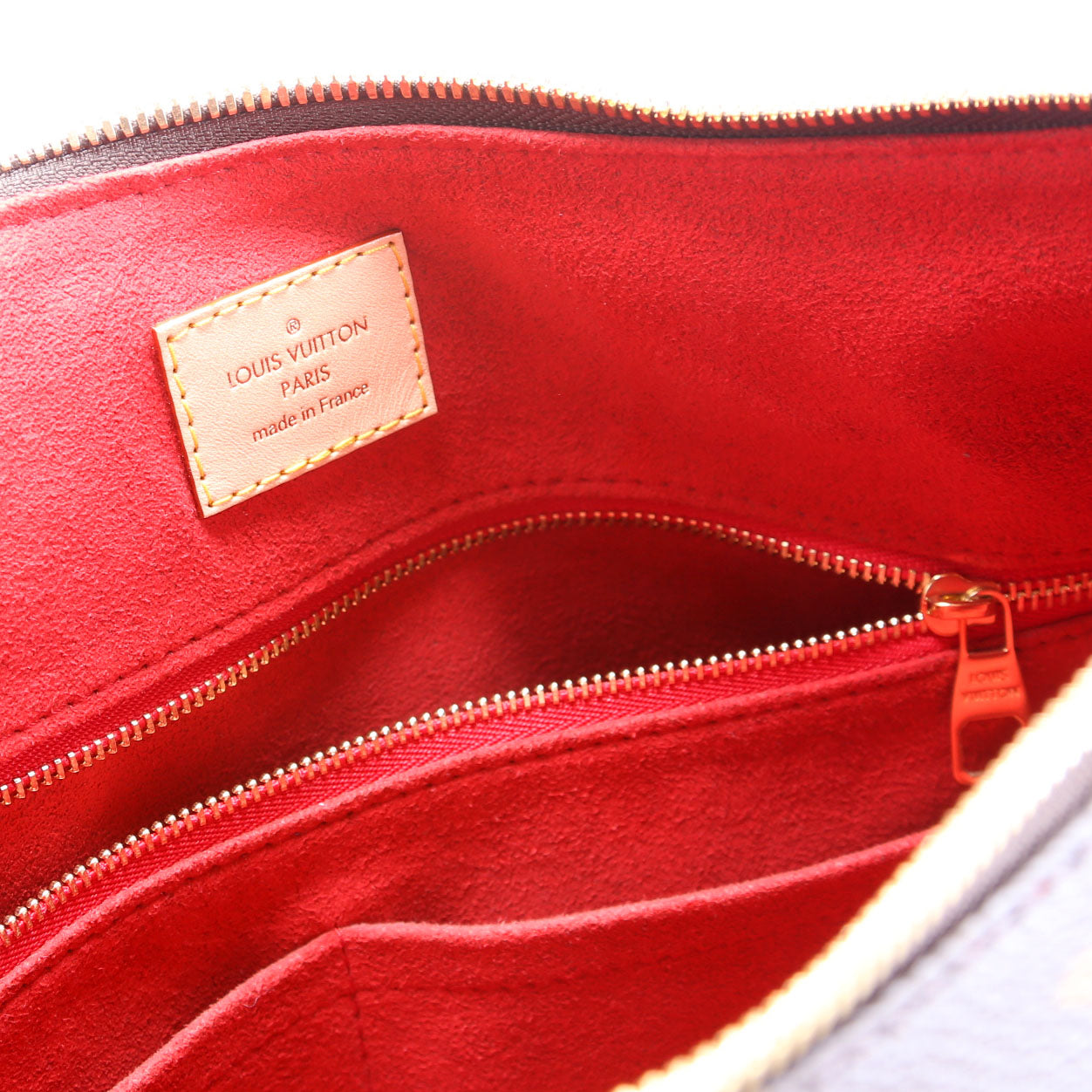 Slouchy MM Monogram Brown/Red