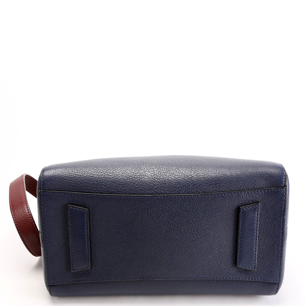 Antigona Satchel Small Navy/Burgendy/Black