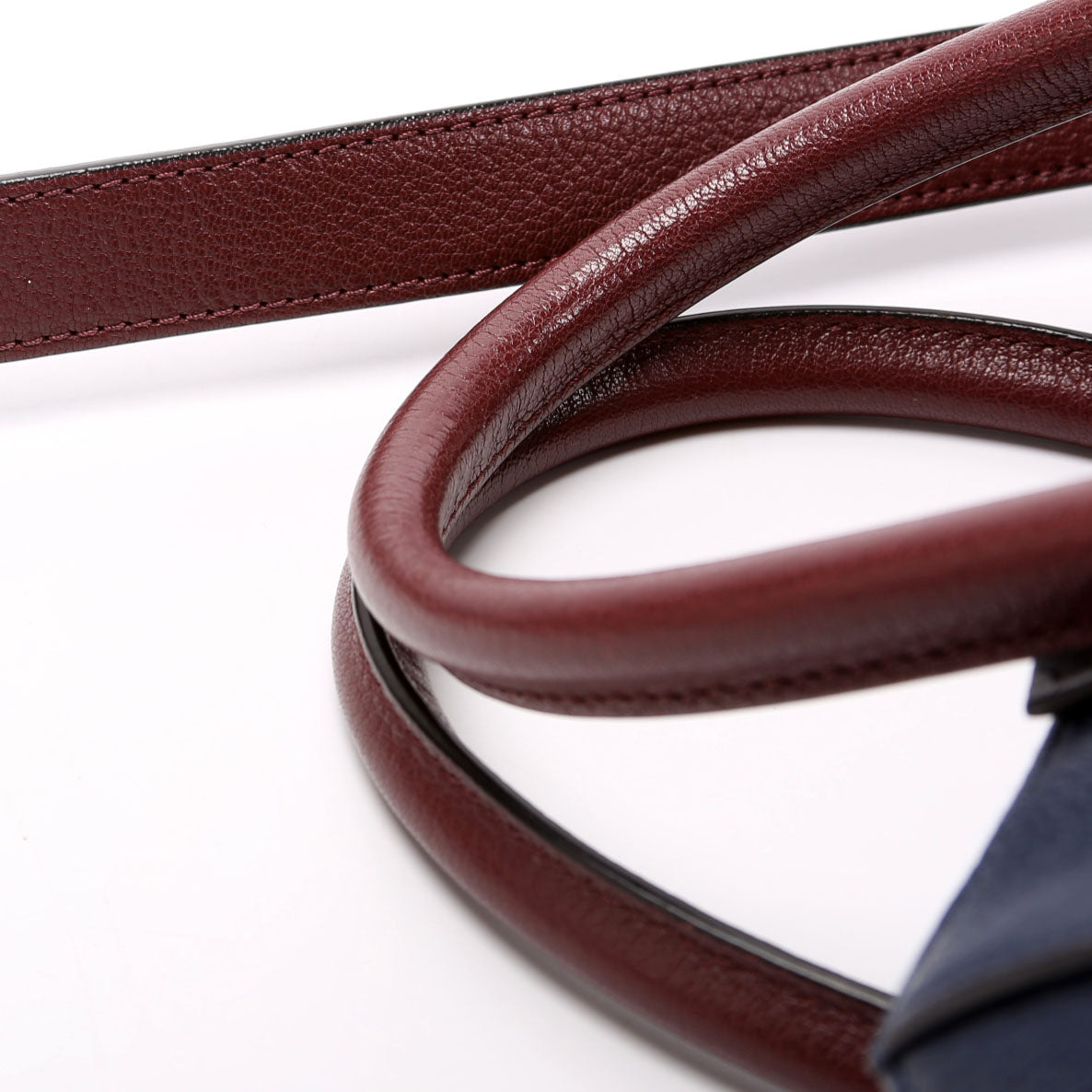 Antigona Satchel Small Navy/Burgendy/Black