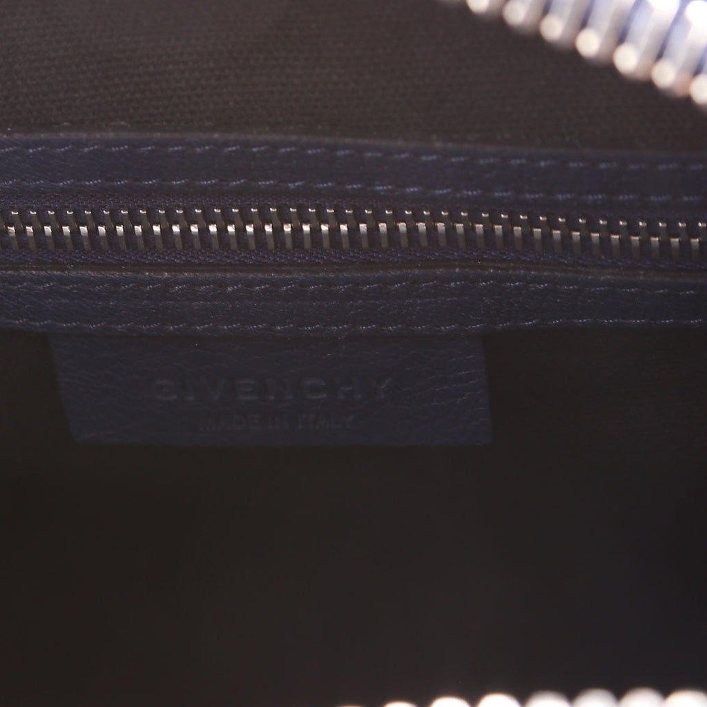 Antigona Satchel Small Navy/Burgendy/Black