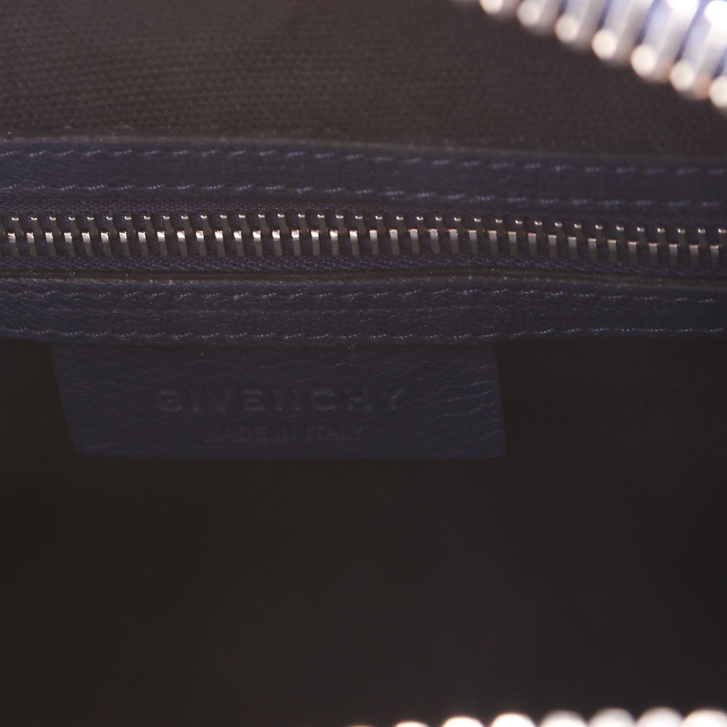 Antigona Satchel Small Navy/Burgendy/Black