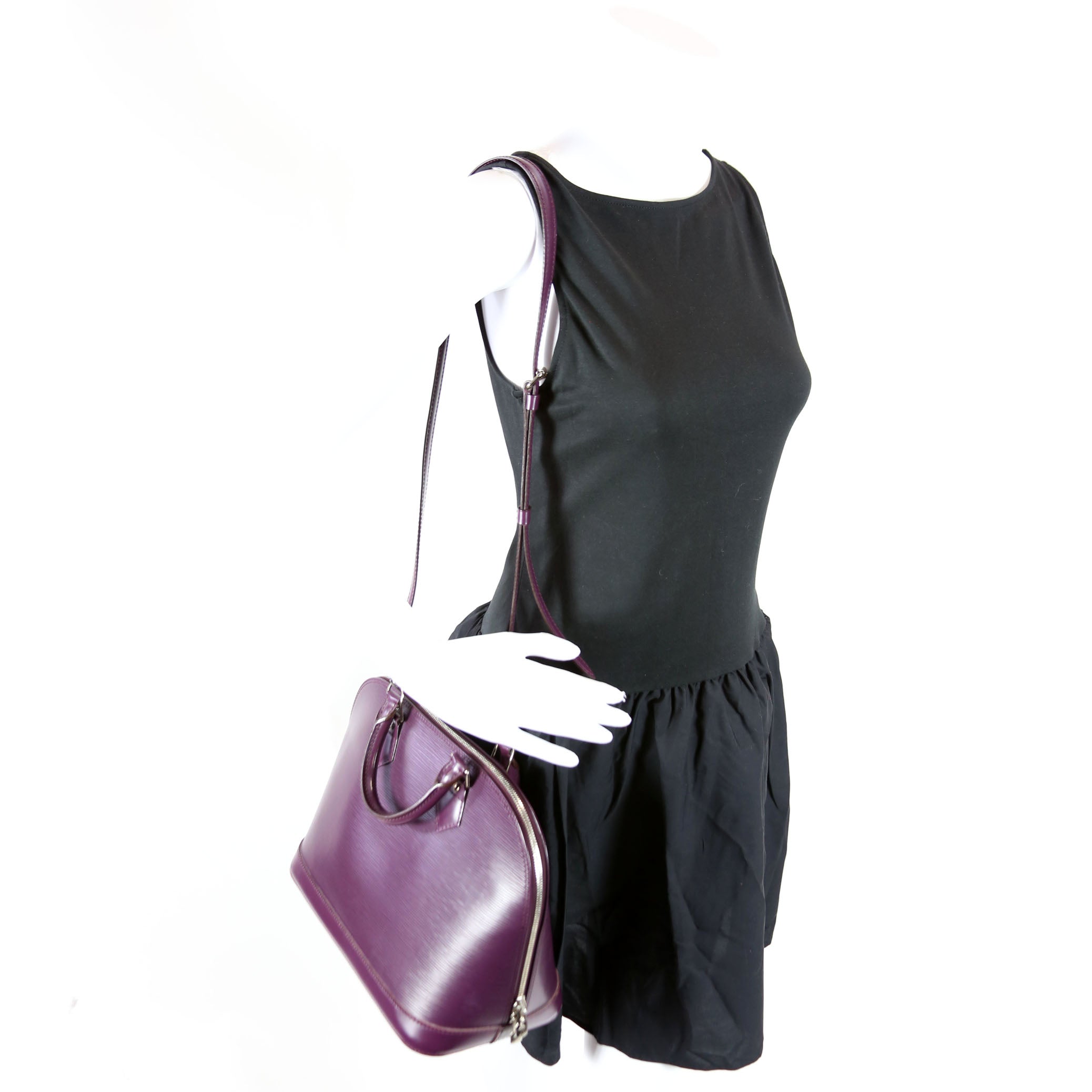 Alma With Strap Pm Epi Older Purple