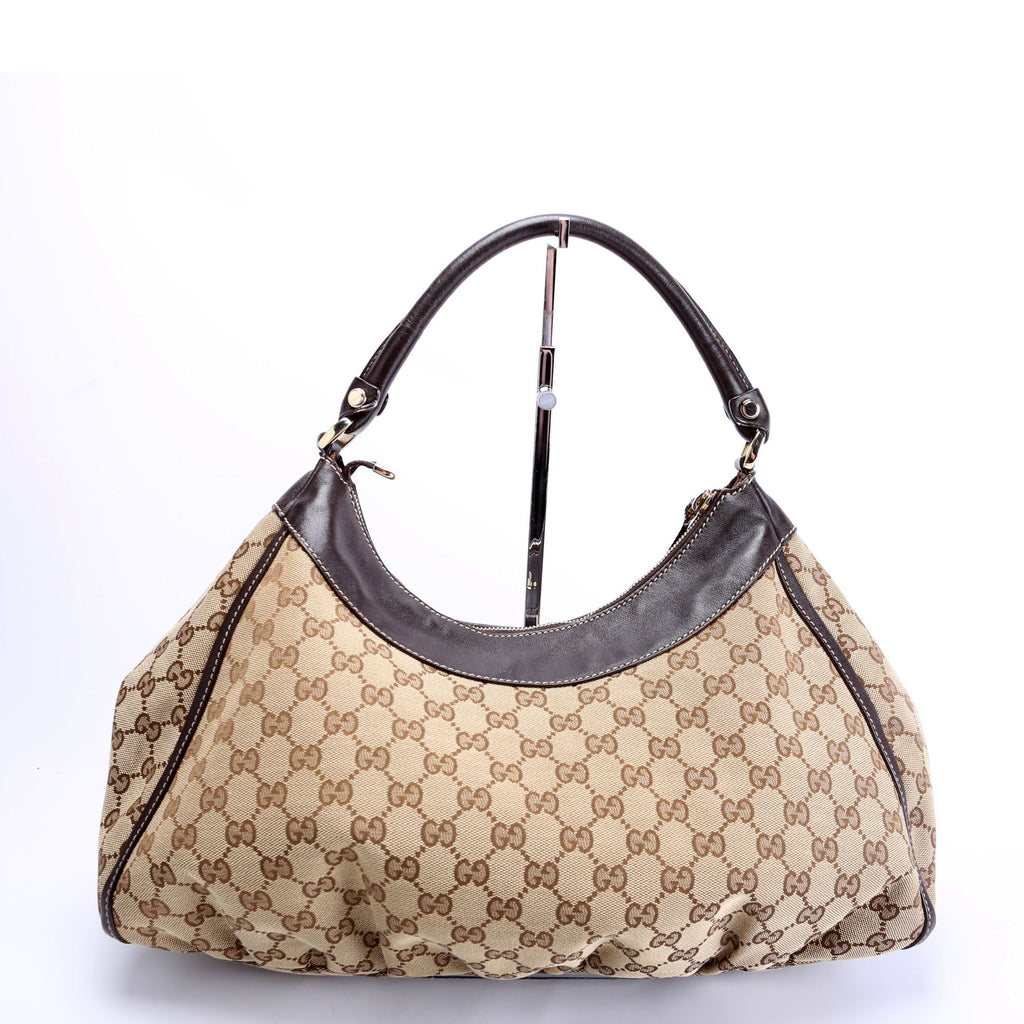 189833 GG Canvas D Ring Hobo