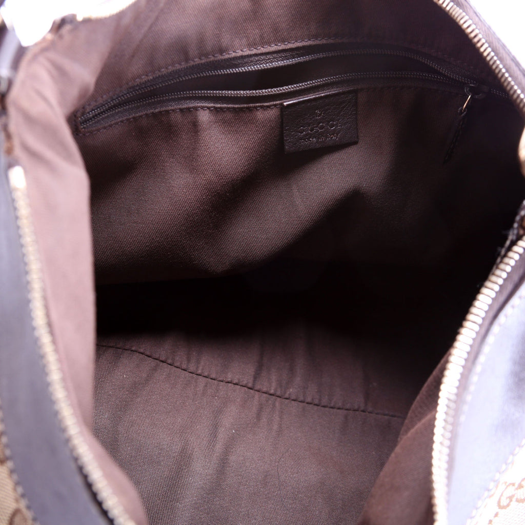 189833 GG Canvas D Ring Hobo