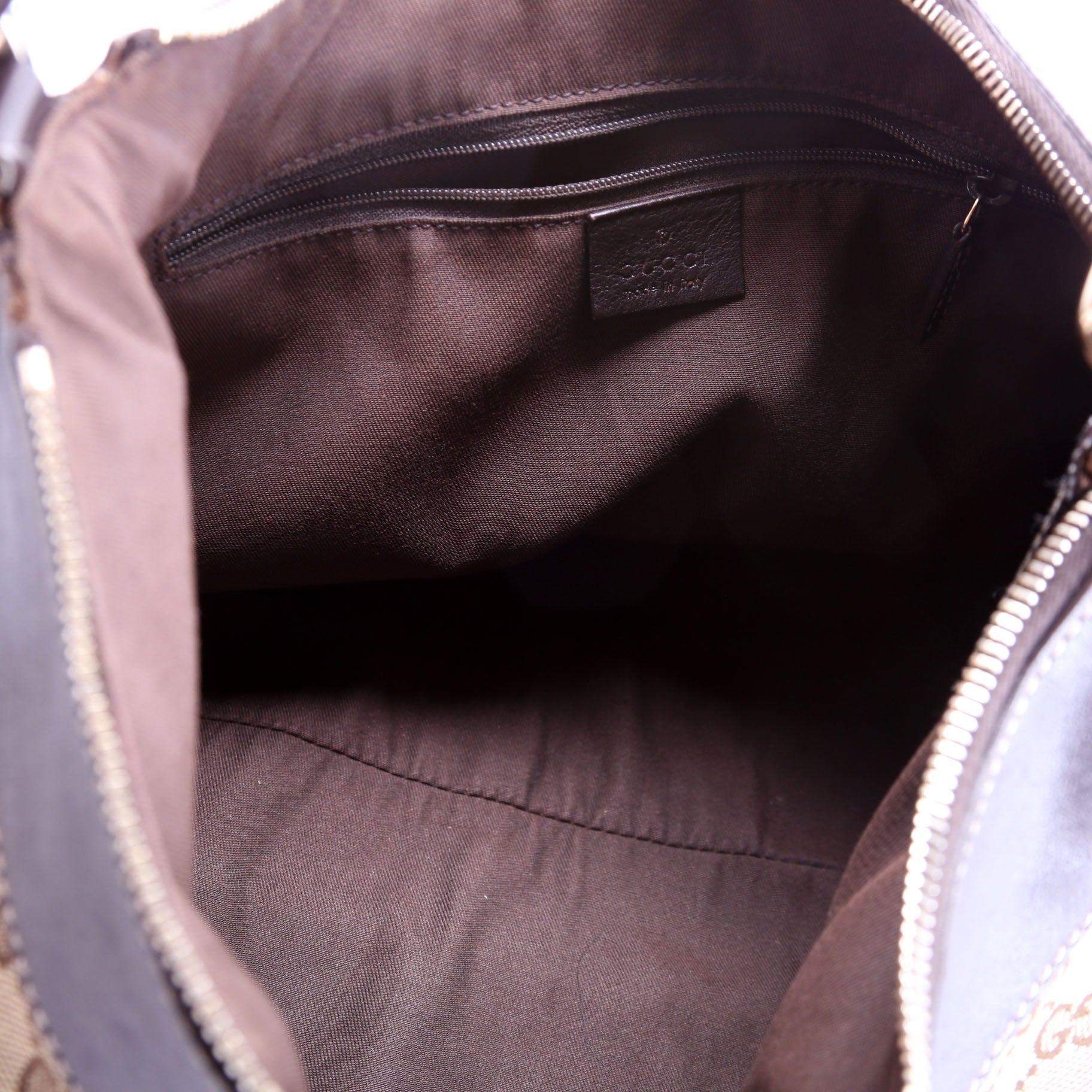 189833 GG Canvas D Ring Hobo