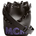Mini Logo Drawstring Bucket Bag Black/Purple