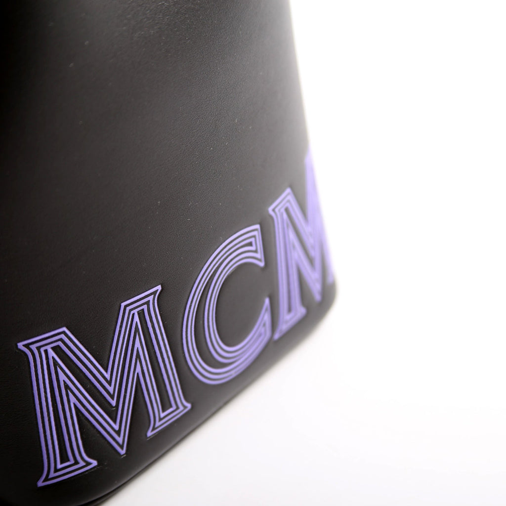 Mini Logo Drawstring Bucket Bag Black/Purple