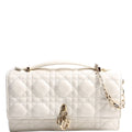 My Dior Mini Chain Bag Cannage Lambskin White