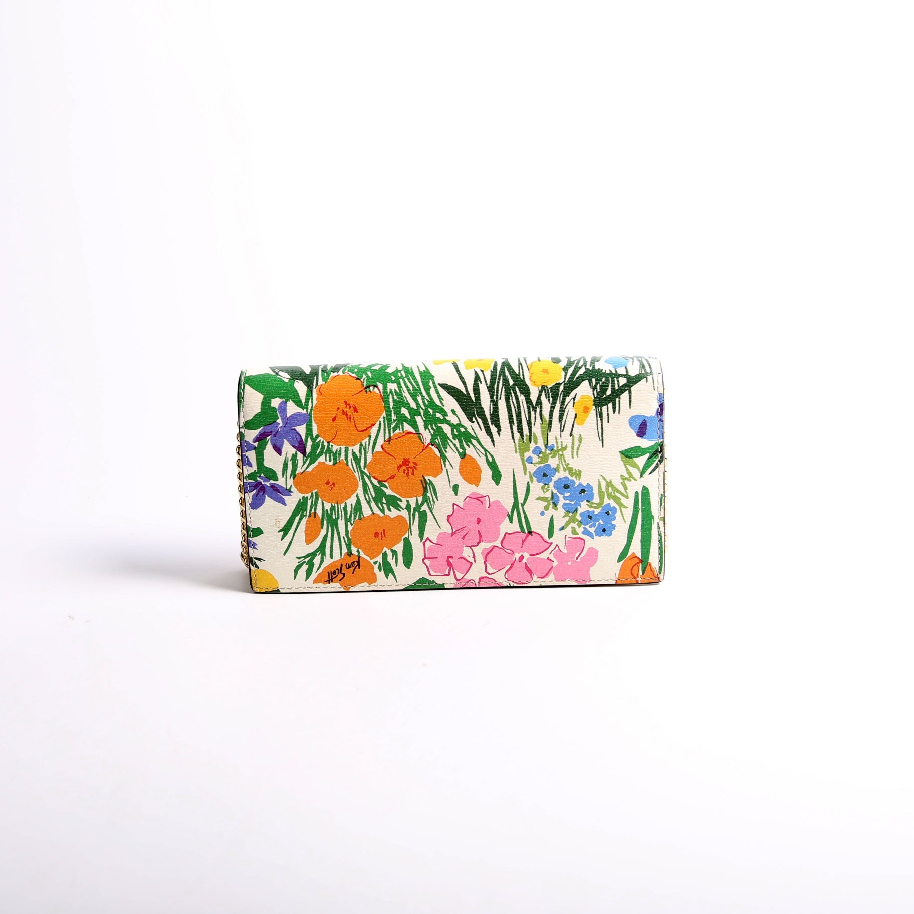 621892 Horsebit 1955 Wallet With Chain White/Multicolor