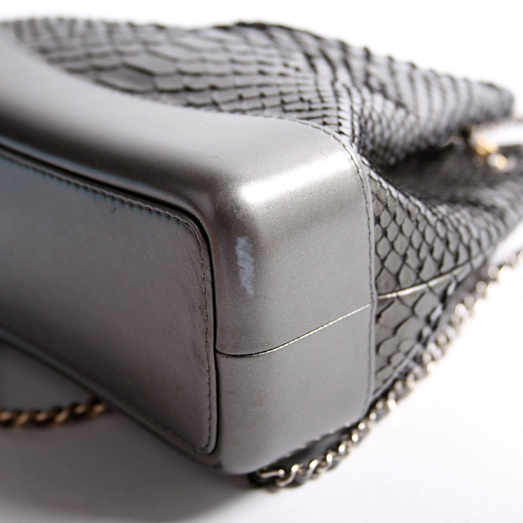 Gabrielle Backpack Small Snakeskin 26M Grey