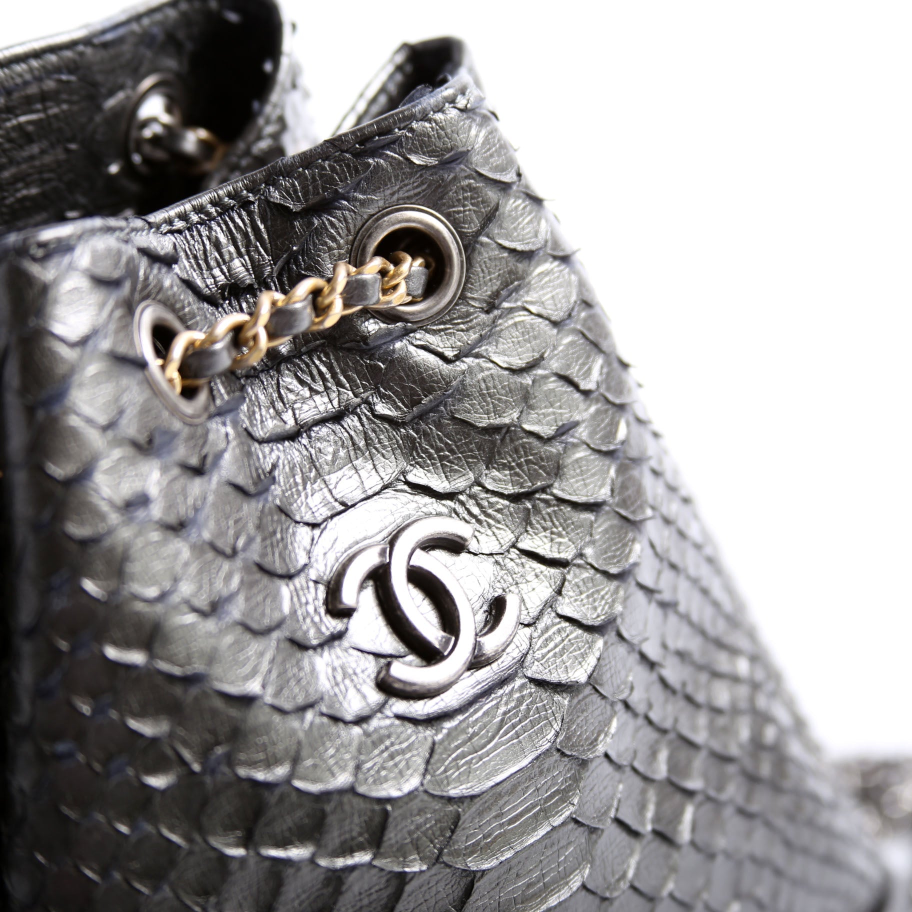 Gabrielle Backpack Small Snakeskin 26M Grey