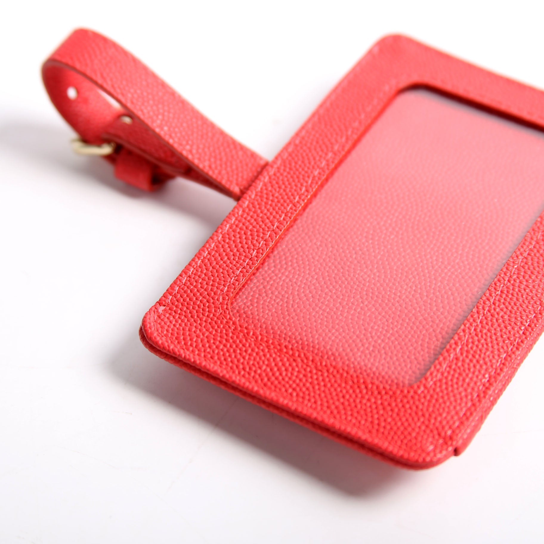 CC Luggage Tag Quilted Caviar 29M Red
