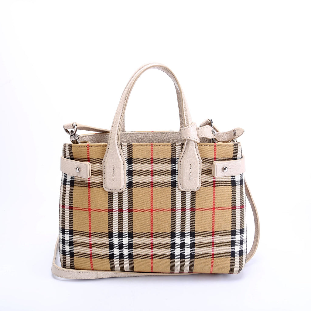 Vintage Check Small Banner Tote 4076949