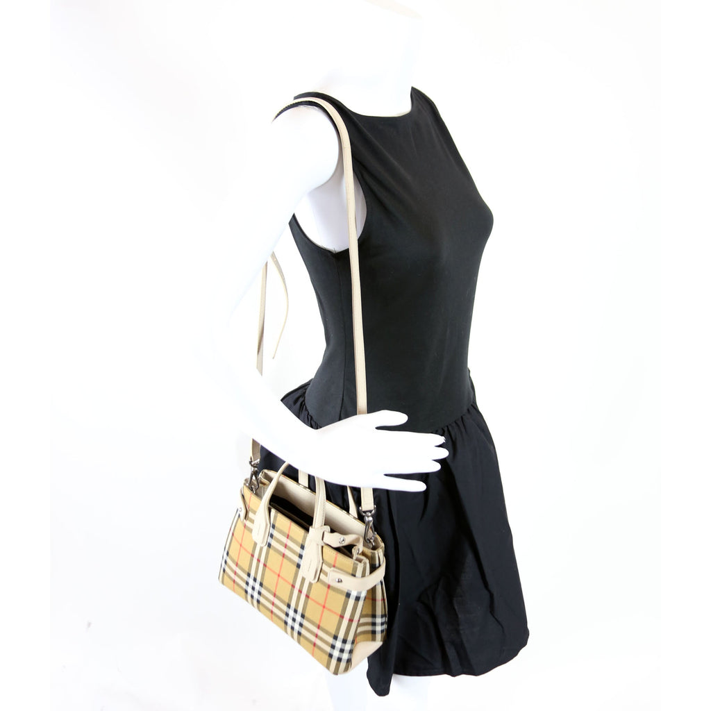Vintage Check Small Banner Tote 4076949