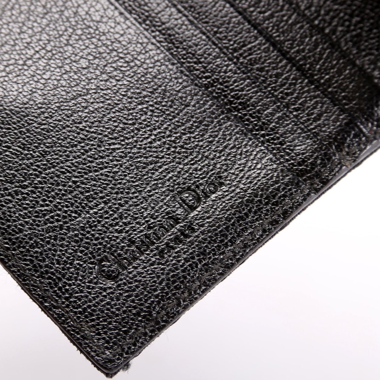 Saddle Wallet Compact Flower Oblique Black