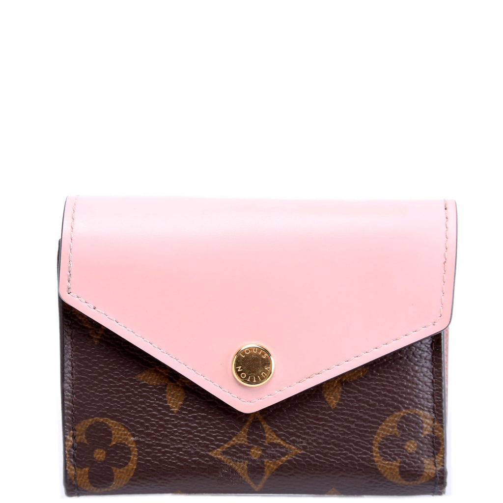 Zoe Wallet Monogram Pink