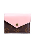 Zoe Wallet Monogram Pink