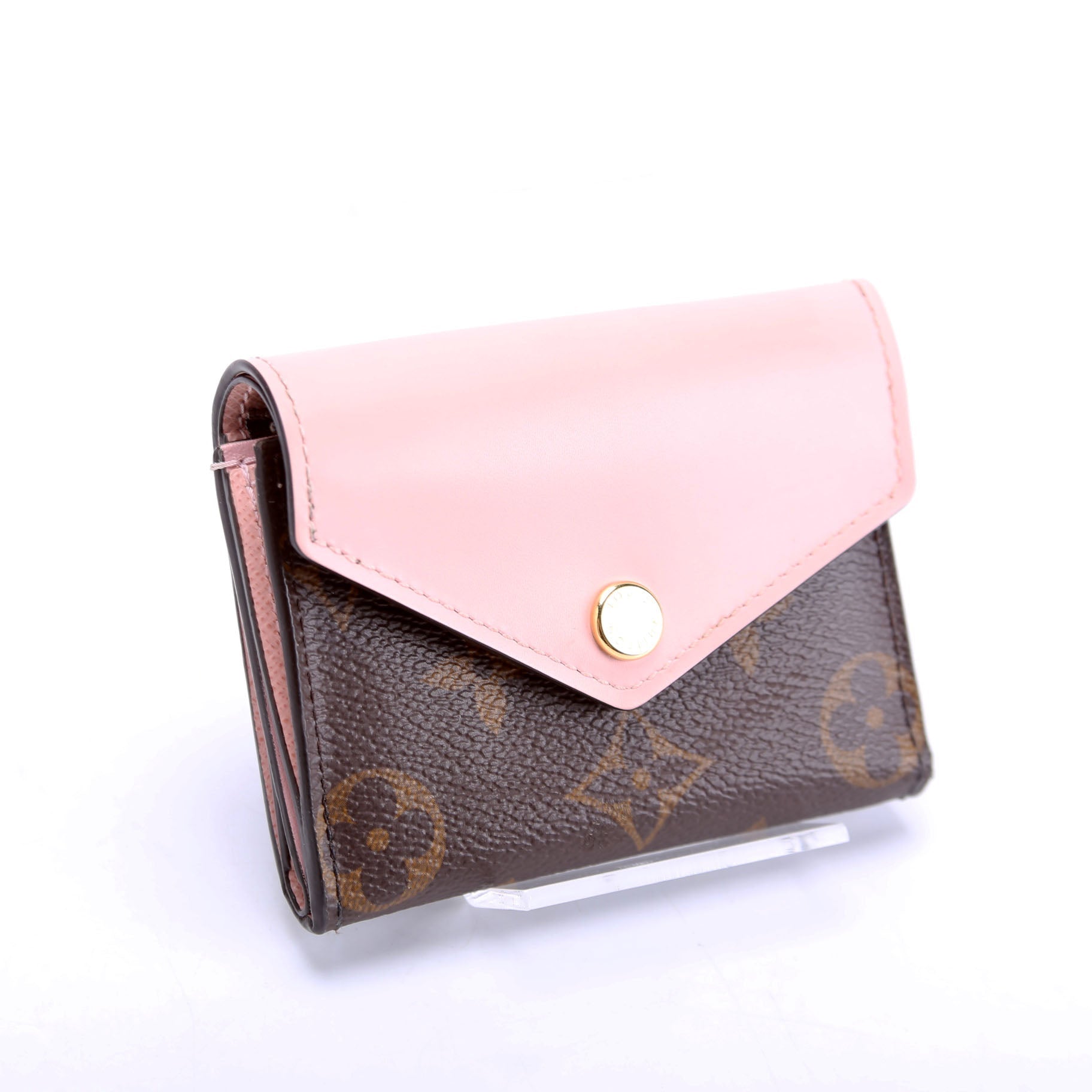 Zoe Wallet Monogram Pink