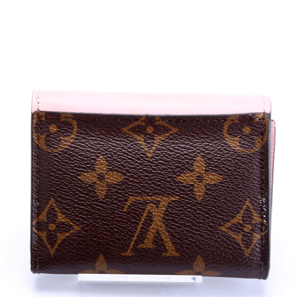 Zoe Wallet Monogram Pink