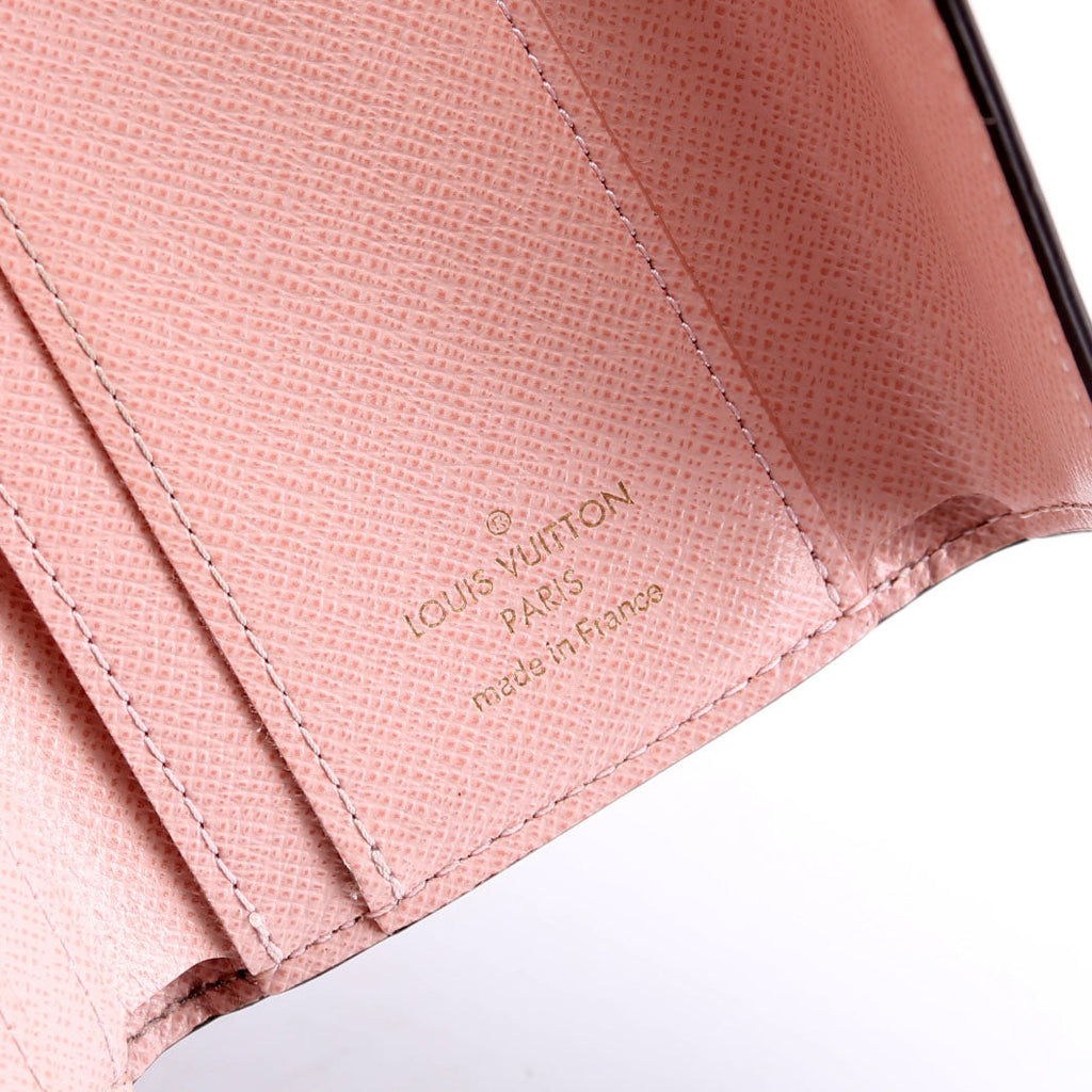 Zoe Wallet Monogram Pink