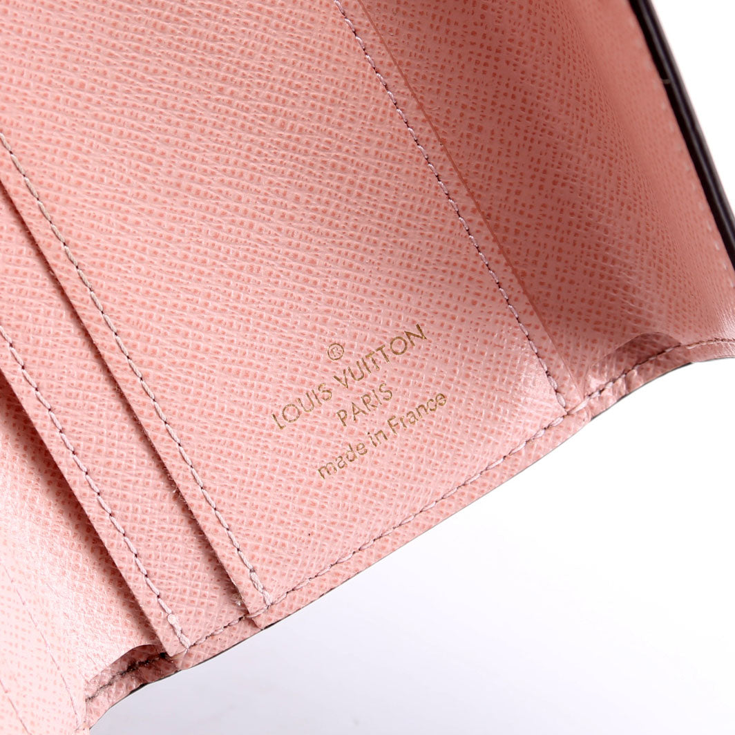 Zoe Wallet Monogram Pink