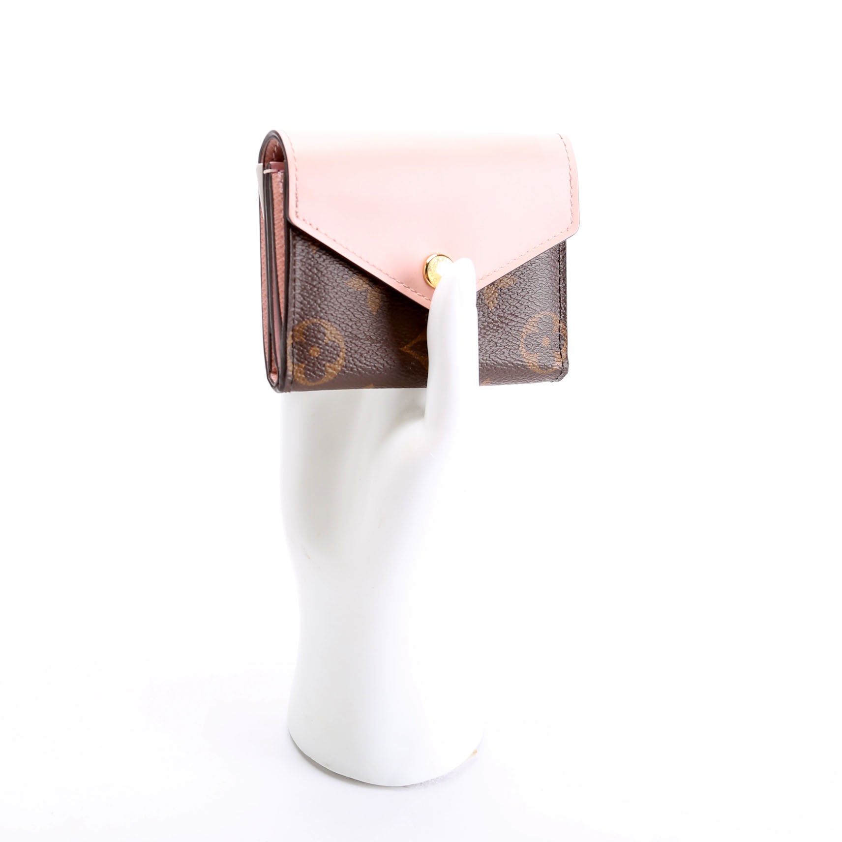 Zoe Wallet Monogram Pink