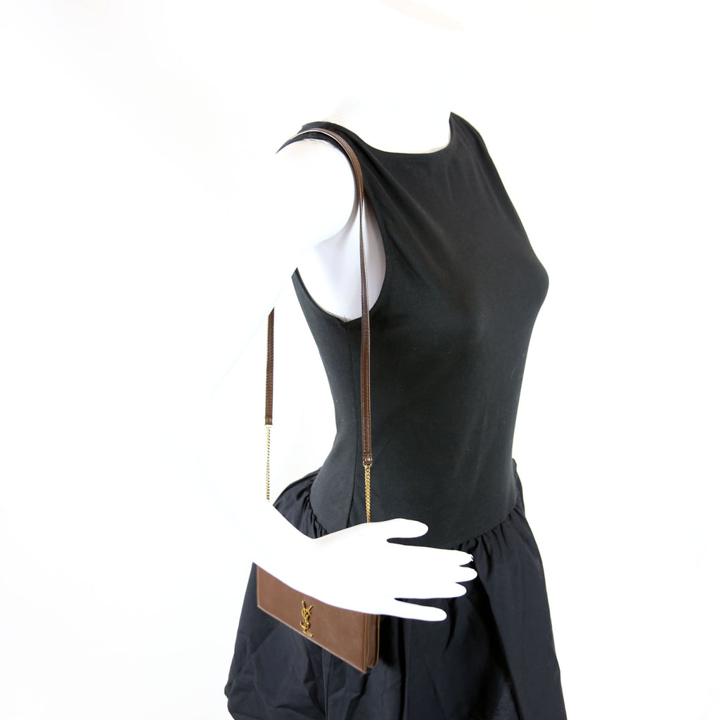 635095 Cassandra Phone Holder With Strap Brown