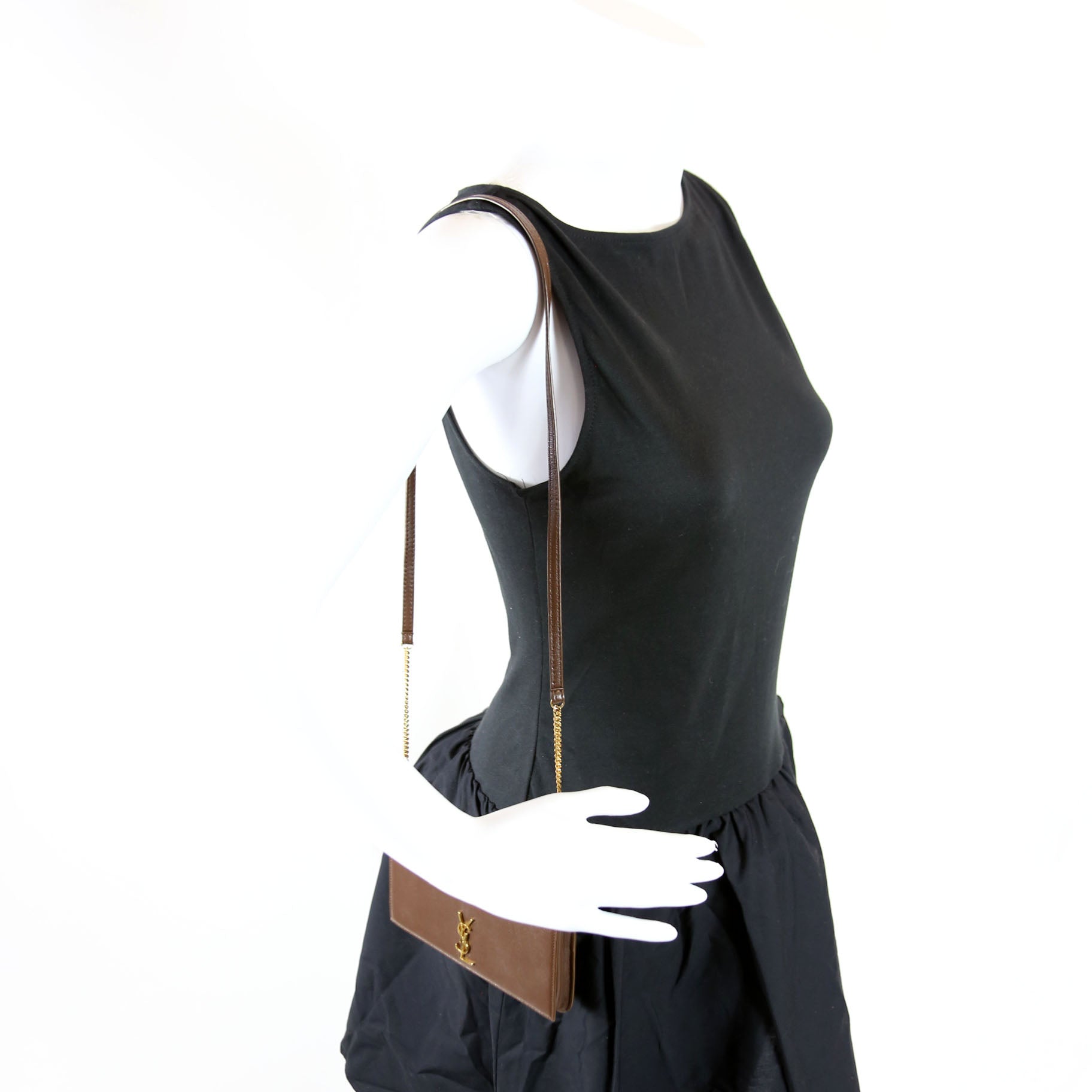 635095 Cassandra Phone Holder With Strap Brown
