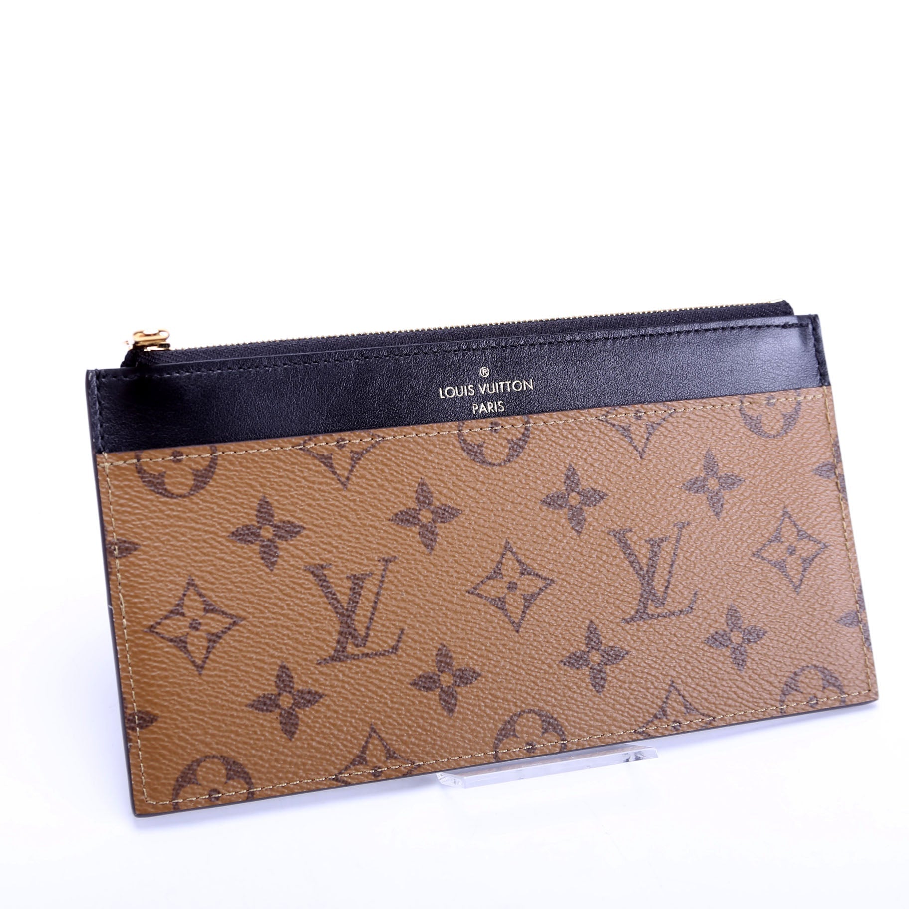 Slim Purse Reversed Monogram Black