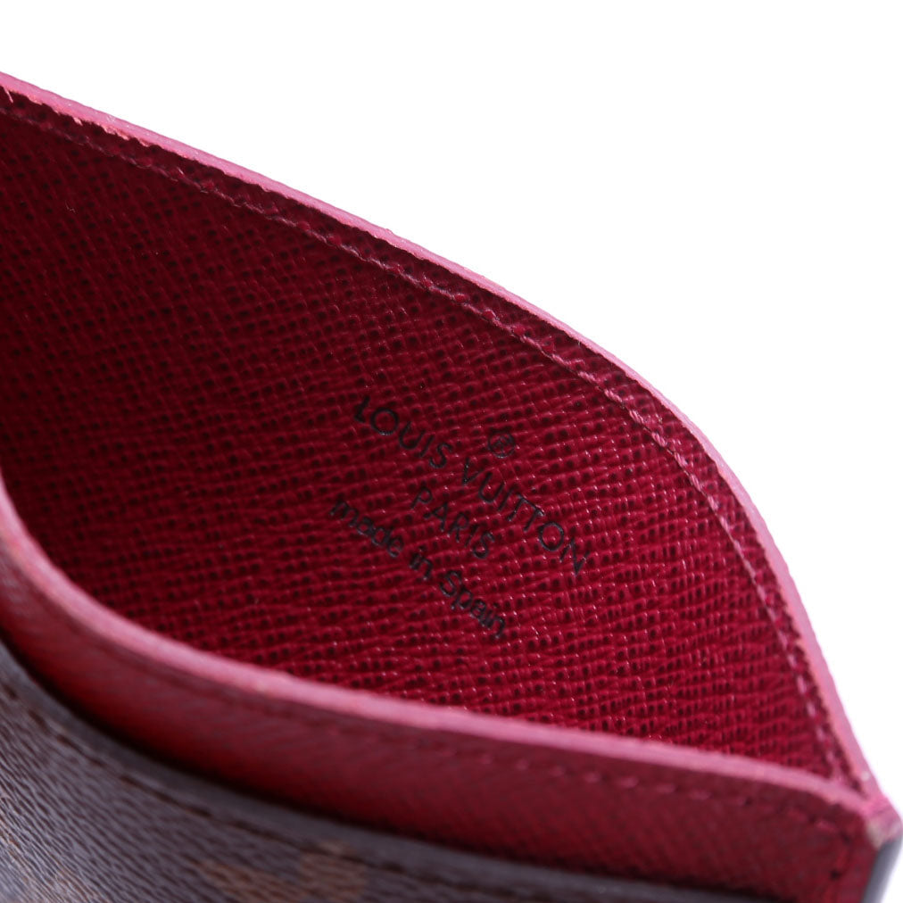 Card Holder Monogram Berry