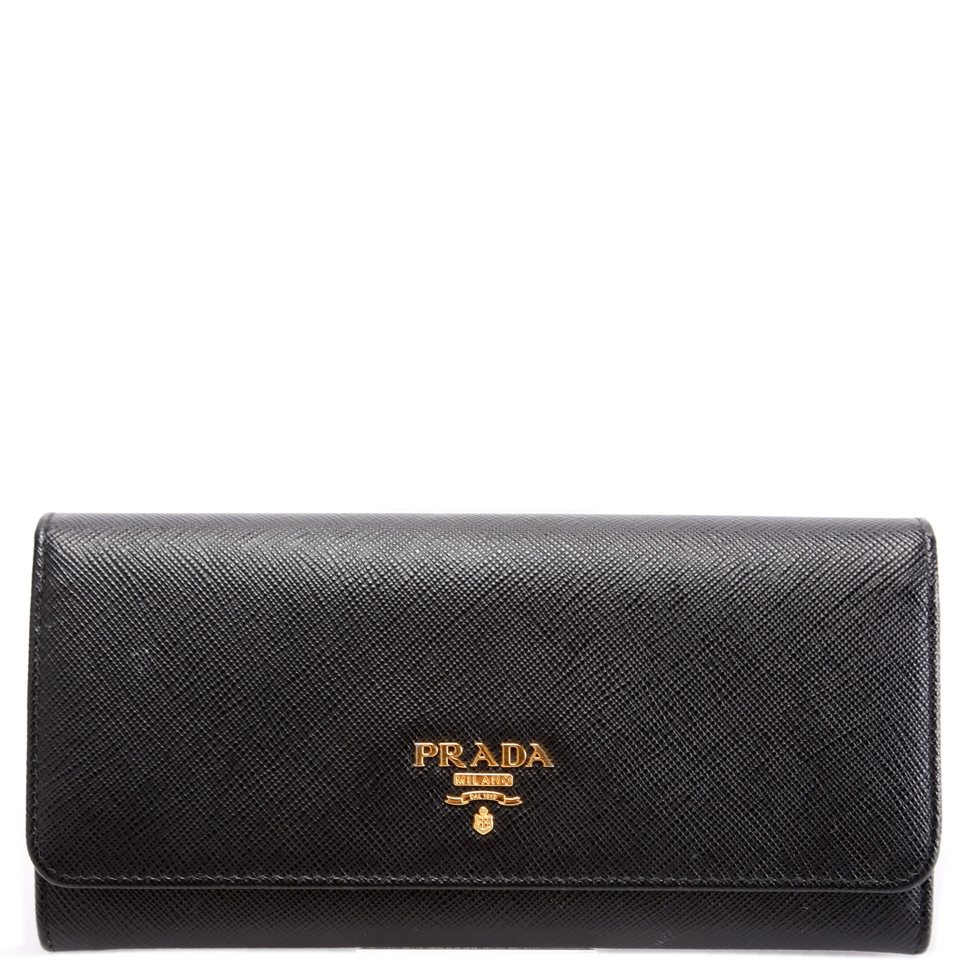 Saffiano Chain Wallet 1MH132 Black